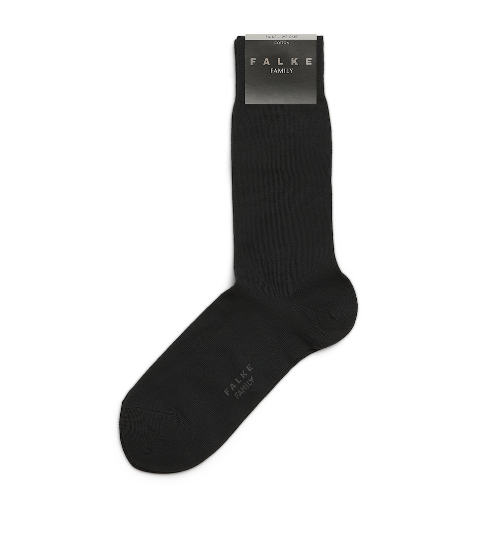 Falke Mens Family Socks Black