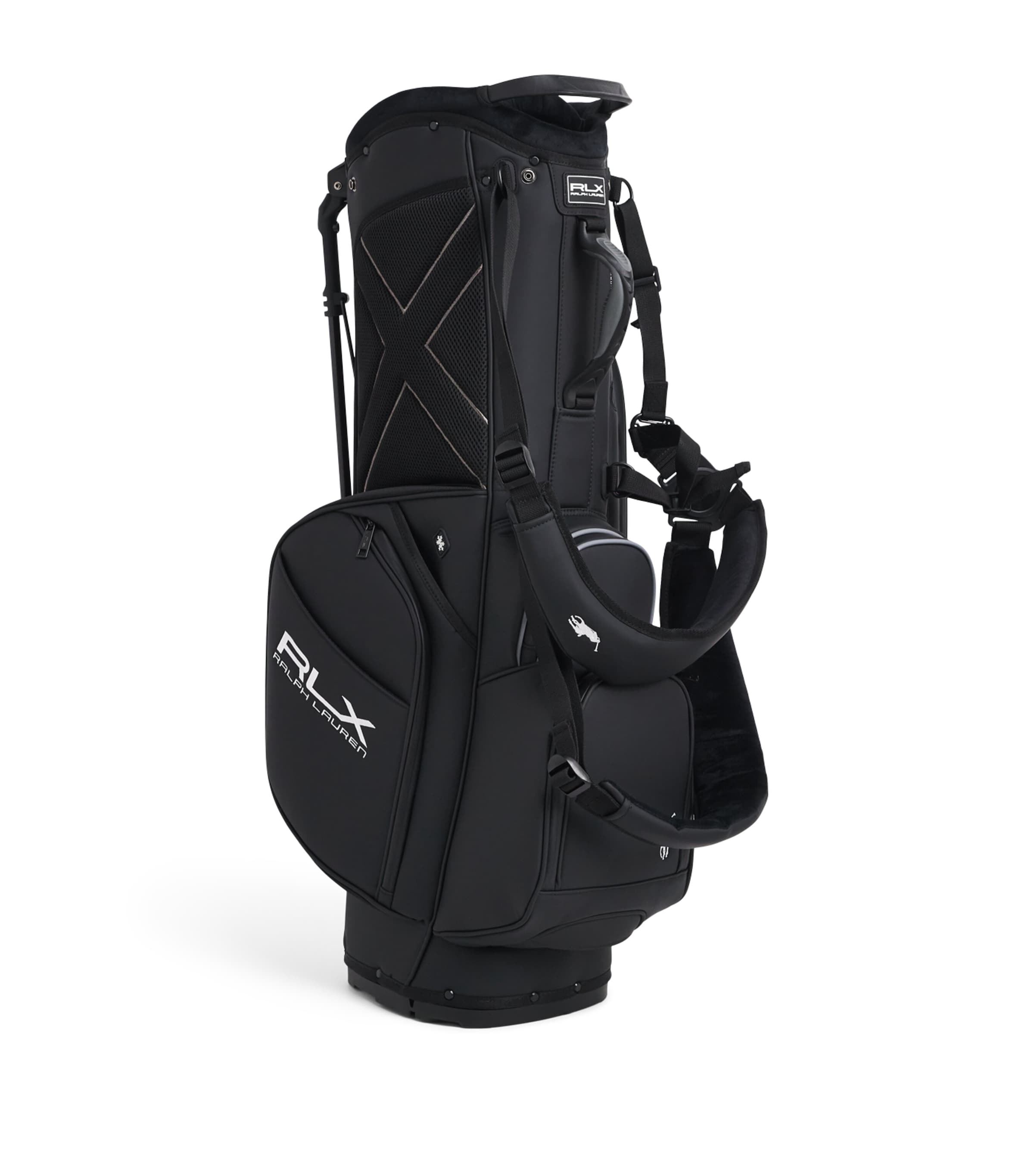 RLX Ralph Lauren Mens Logo Golf Stand Bag Black