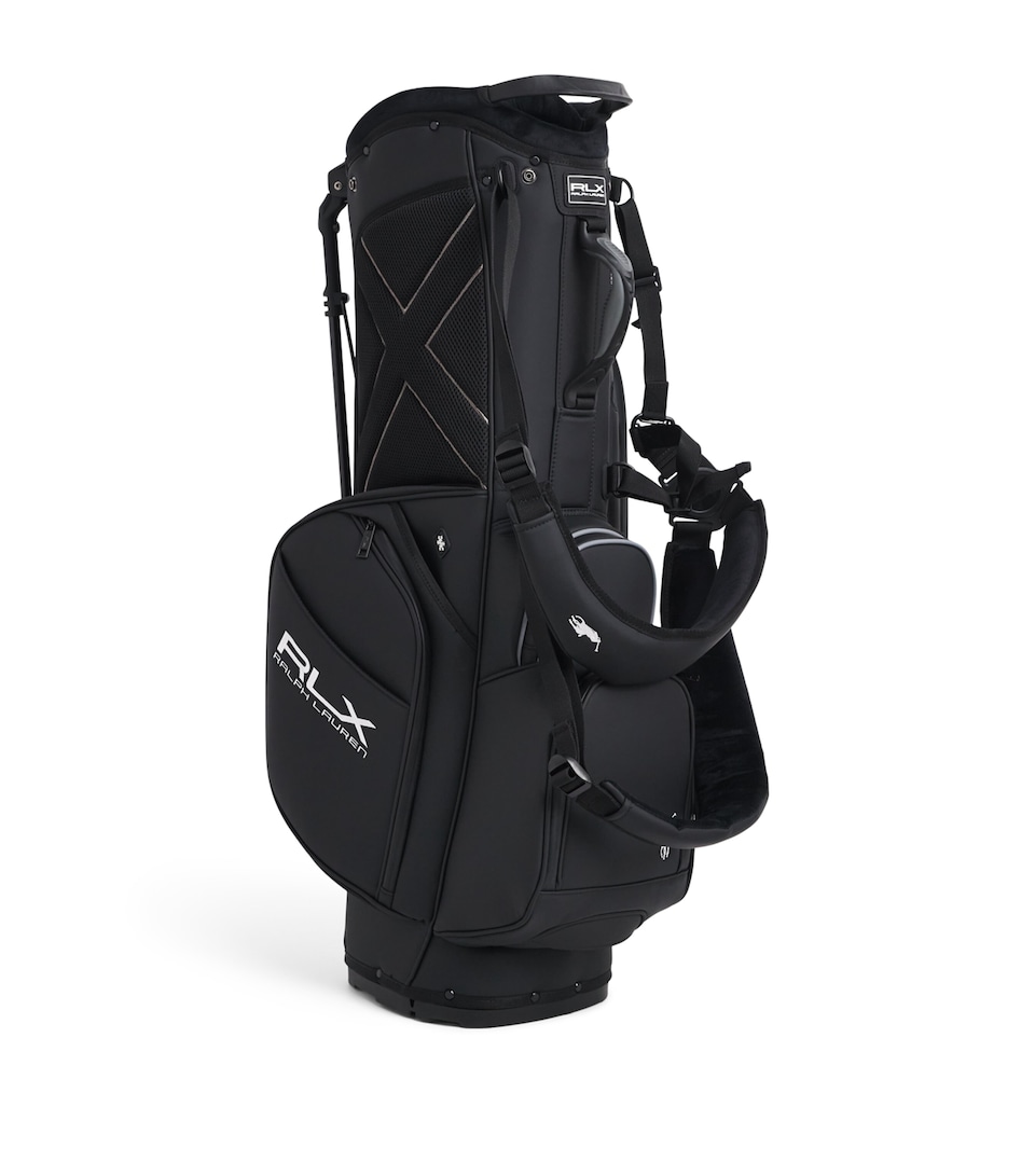 RLX Ralph Lauren Mens Logo Golf Stand Bag Black