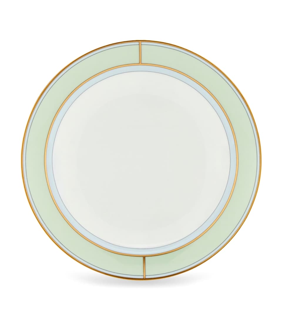 GINORI 1735 Porcelain Colonna Diva Verde Soup Plate (24cm)