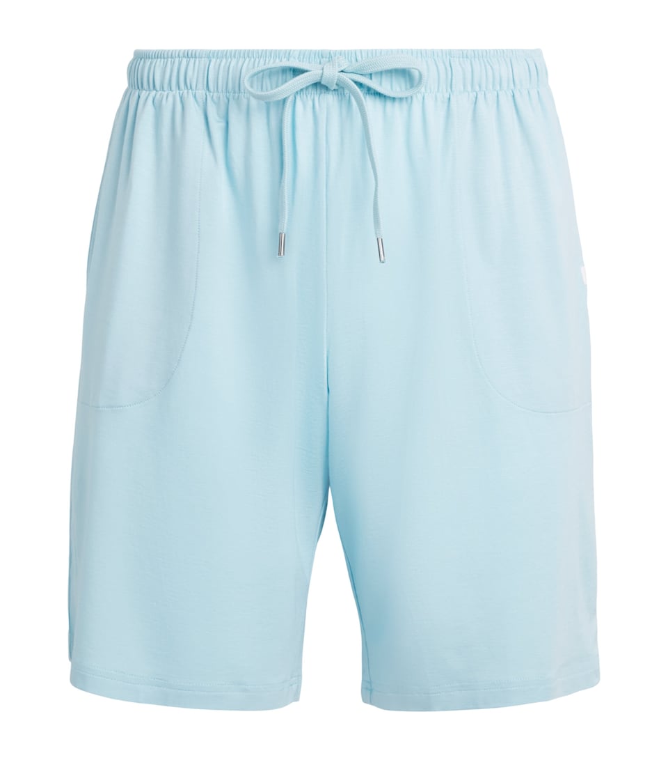 Derek Rose Mens Micromodal Basel Sweatshorts Blu
