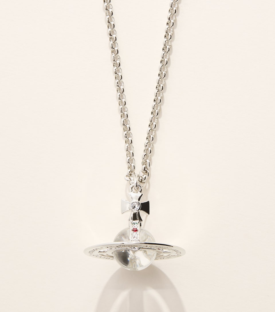 Vivienne Westwood New Small Orb Pendant Necklace Platinum