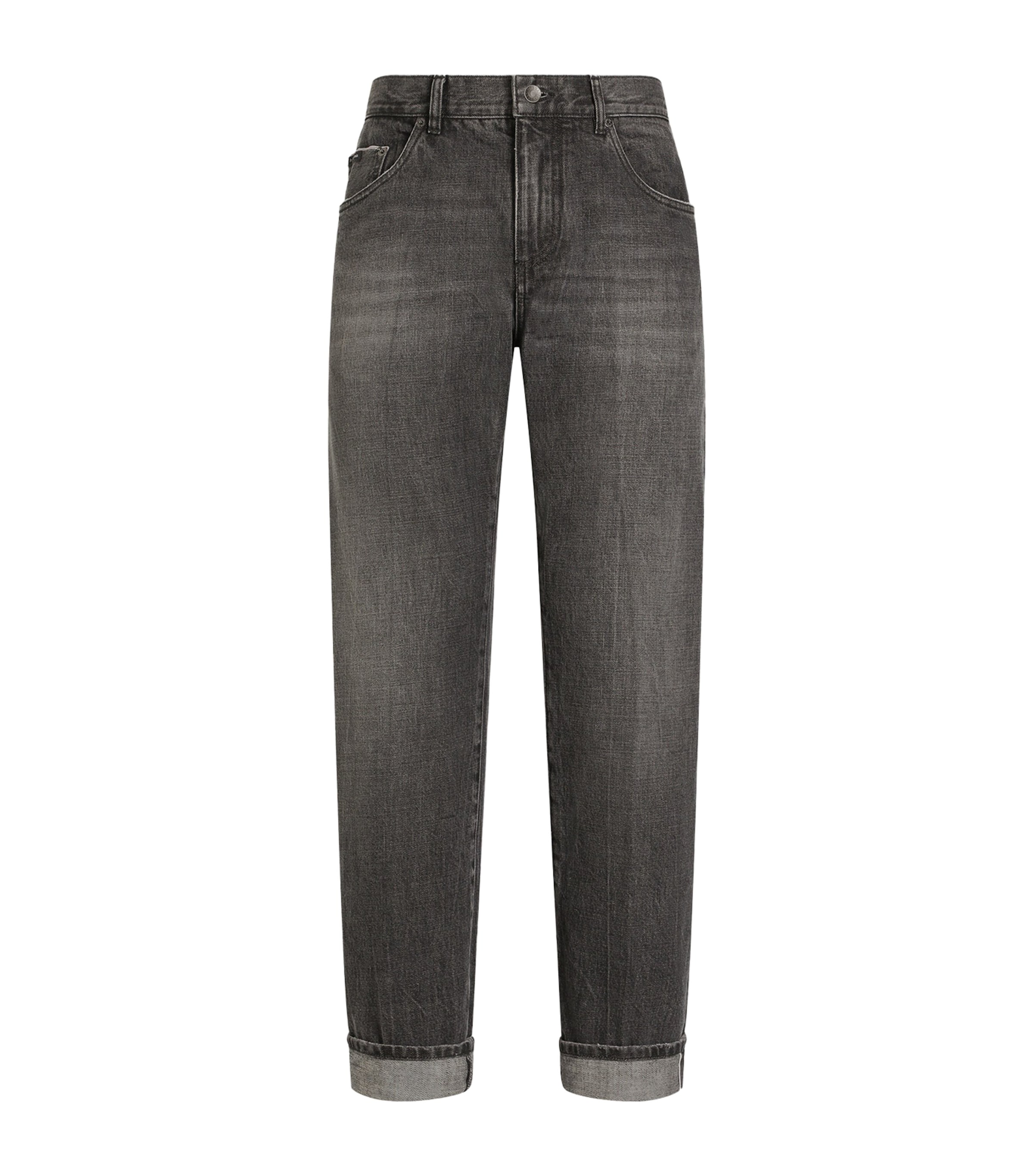 Dolce&Gabbana Mens Straight Jeans Combined Colou