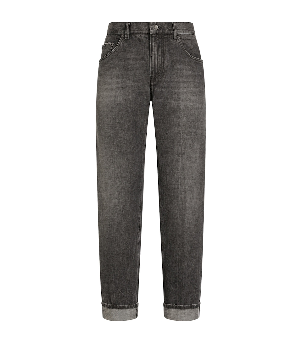 Dolce&Gabbana Mens Straight Jeans Combined Colou