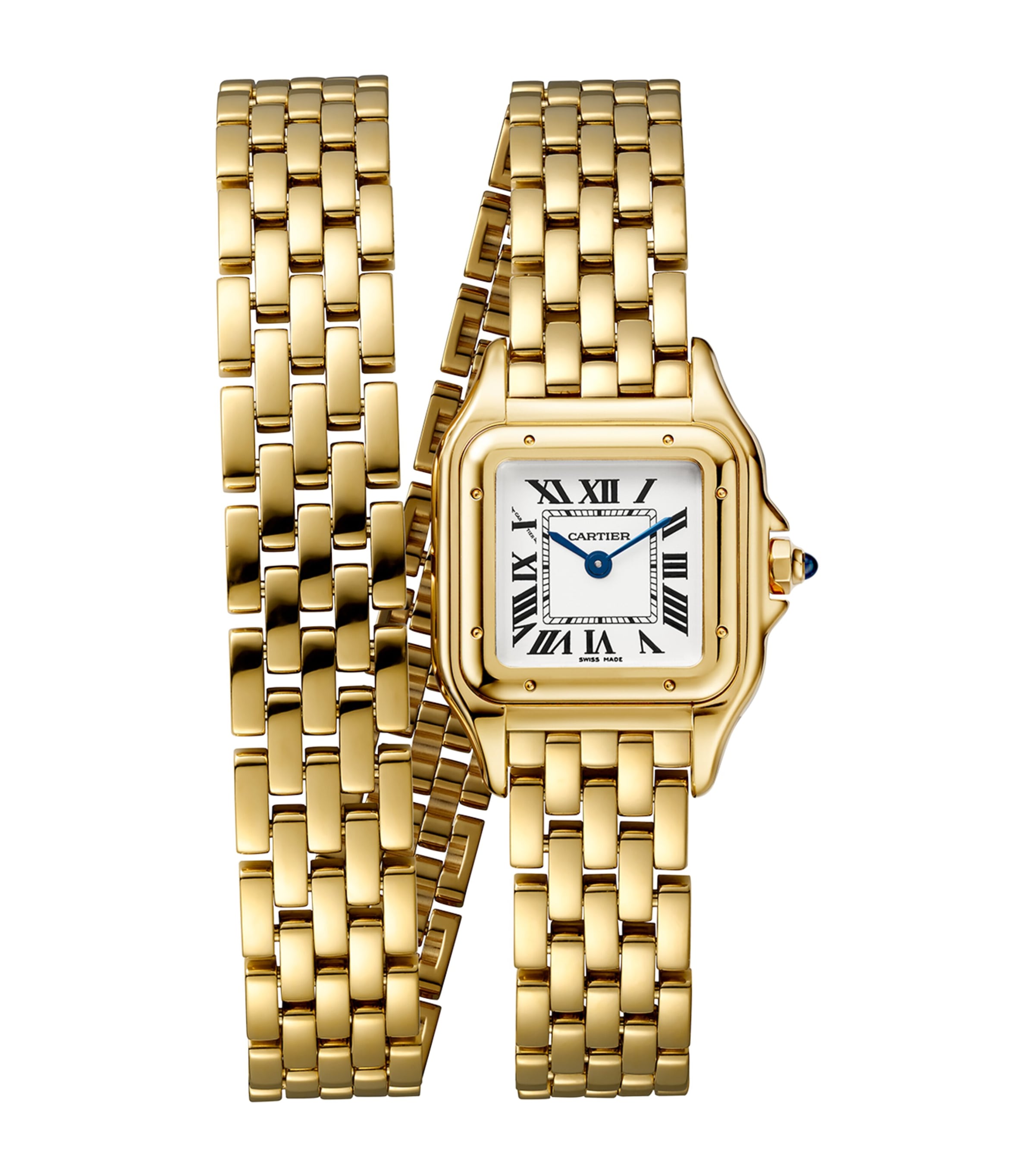 Cartier Small Yellow Gold Panthère de Cartier Loop Watch 23mm Silvered