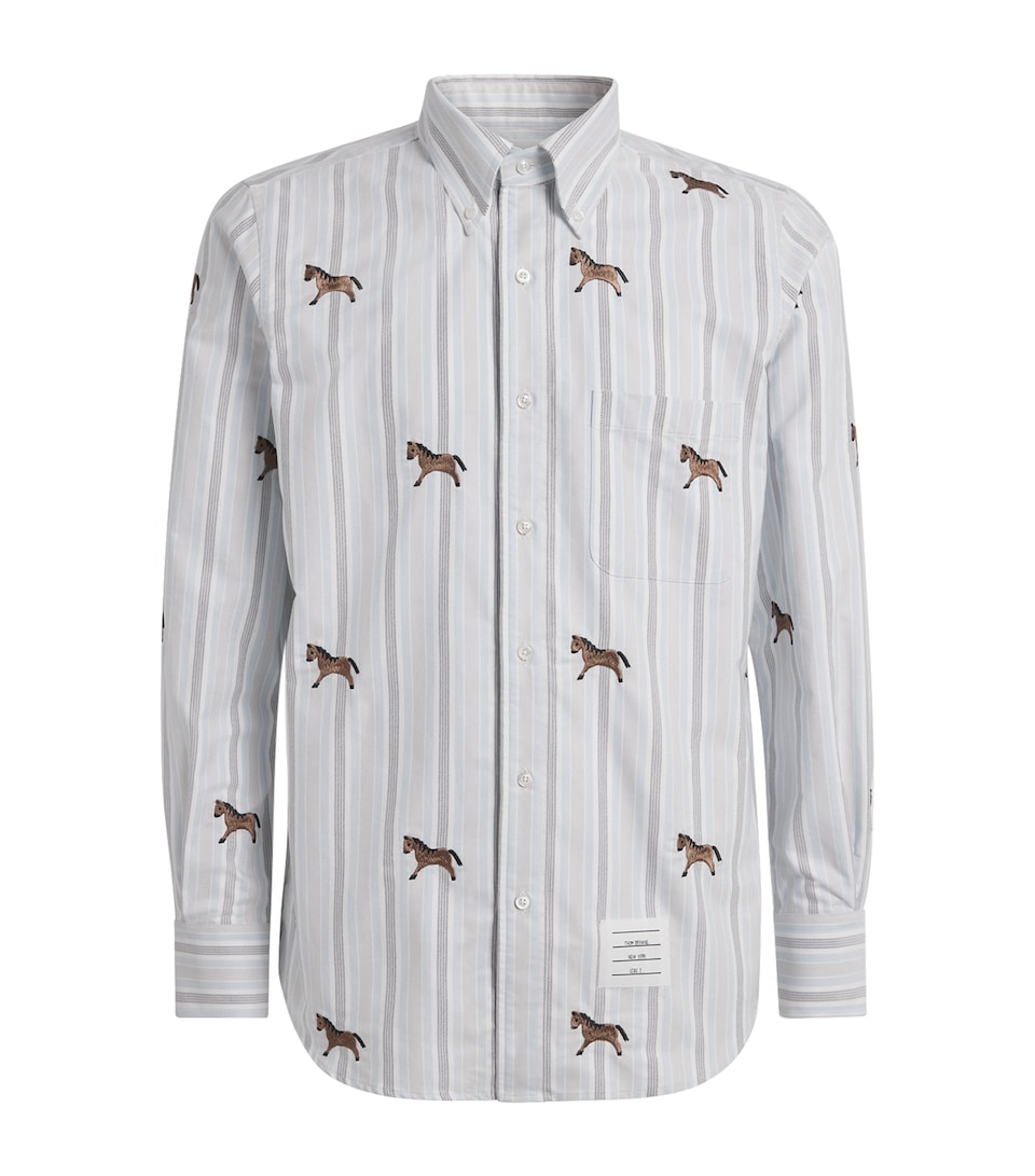 Cotton Embroidered Oxford Shirt