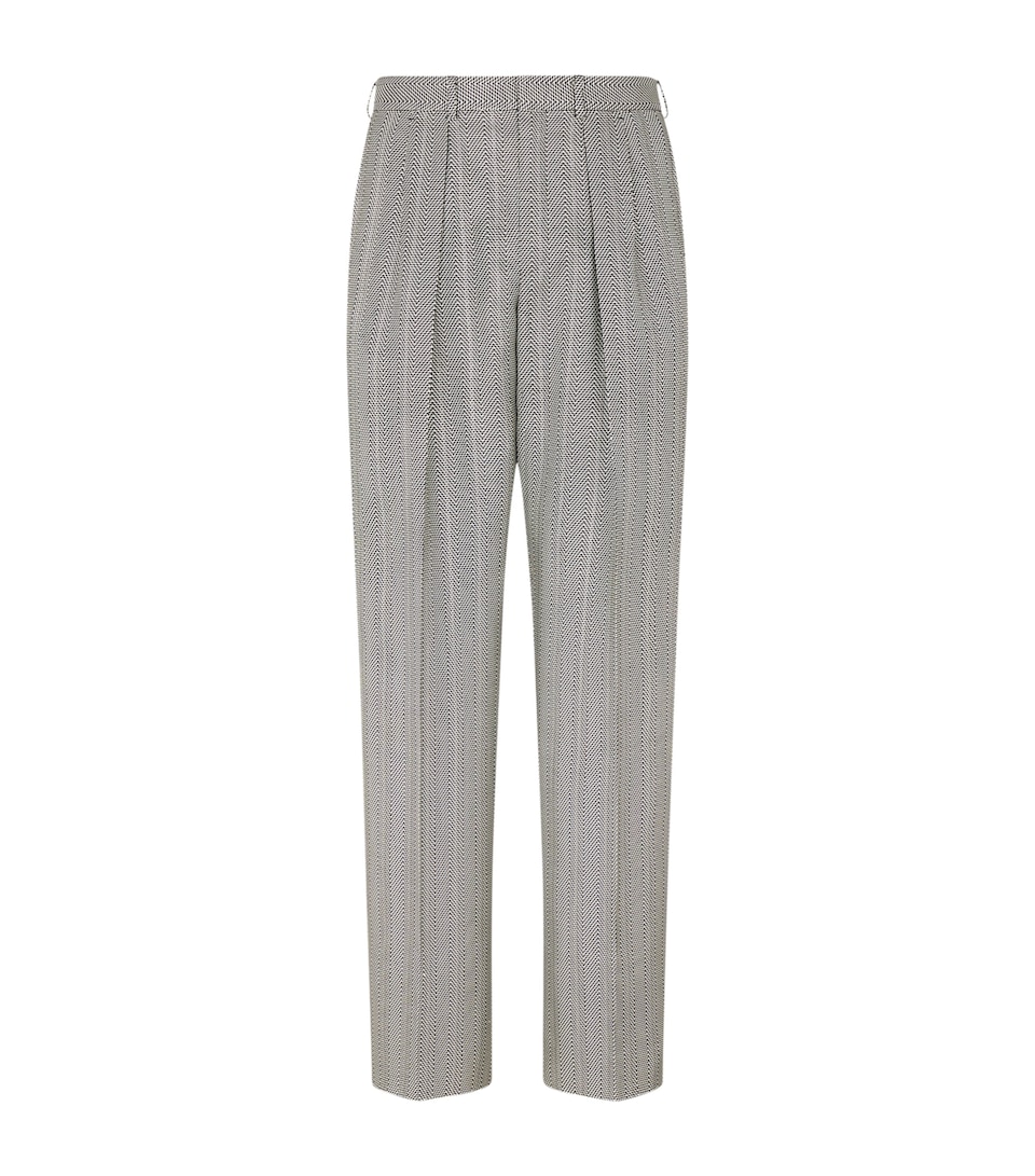 Silk Tailored Trousers