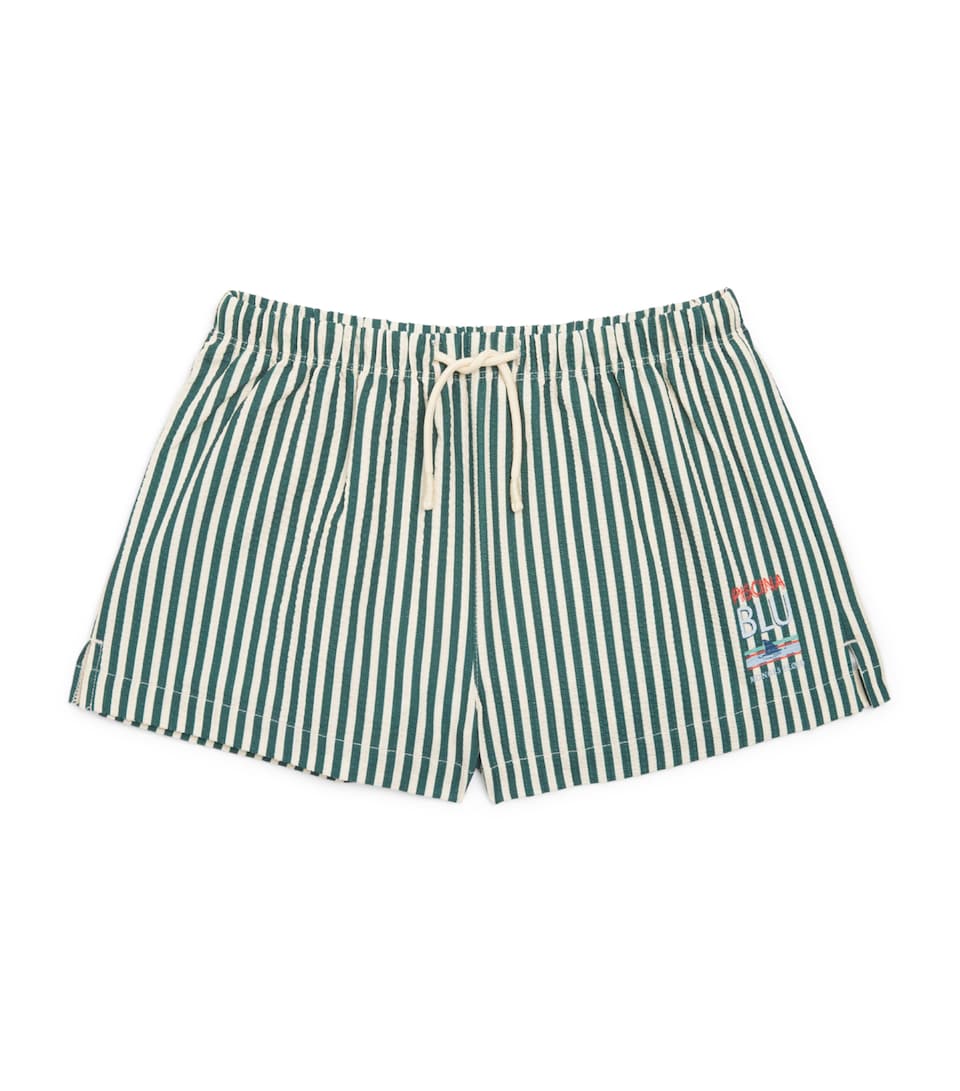 KONGES SLOJD Stripe Seer Asnou Swim Shorts (9 Months-10 Years) Sea