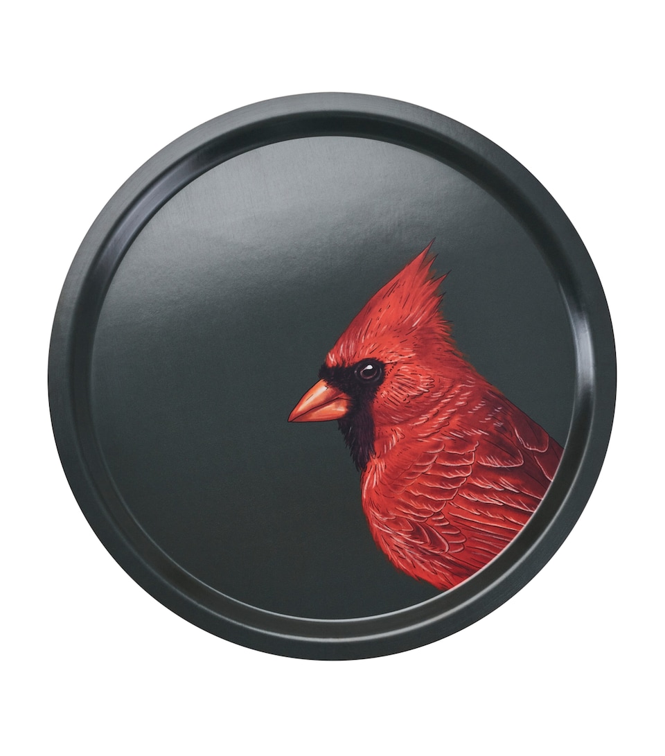 Birchwood Woodland Wildlife Red Cardinal Tray (39cm)