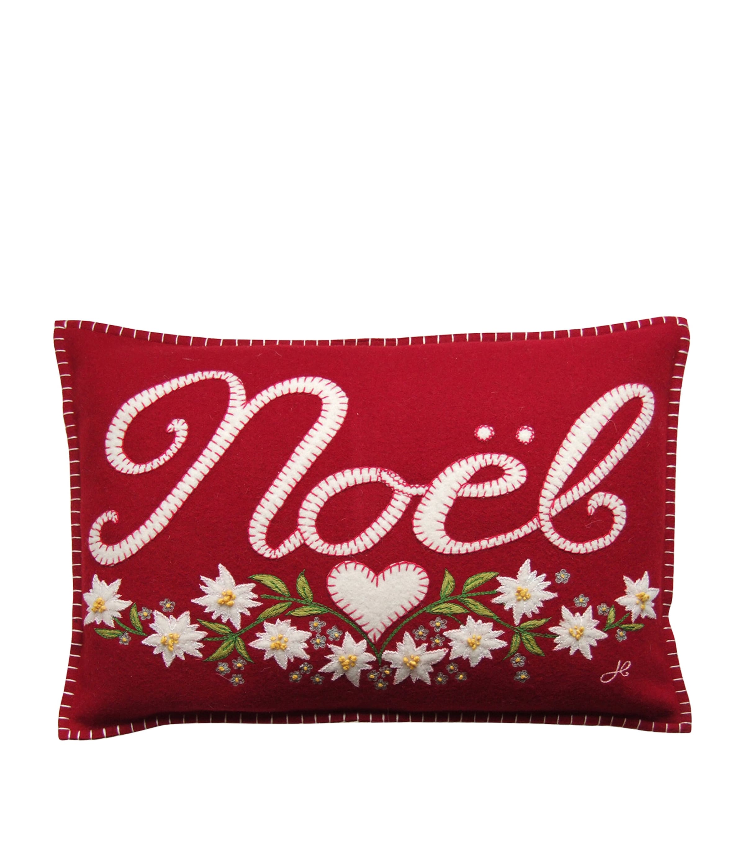 Jan Constantine Mini Noel Alpine Cushion Red