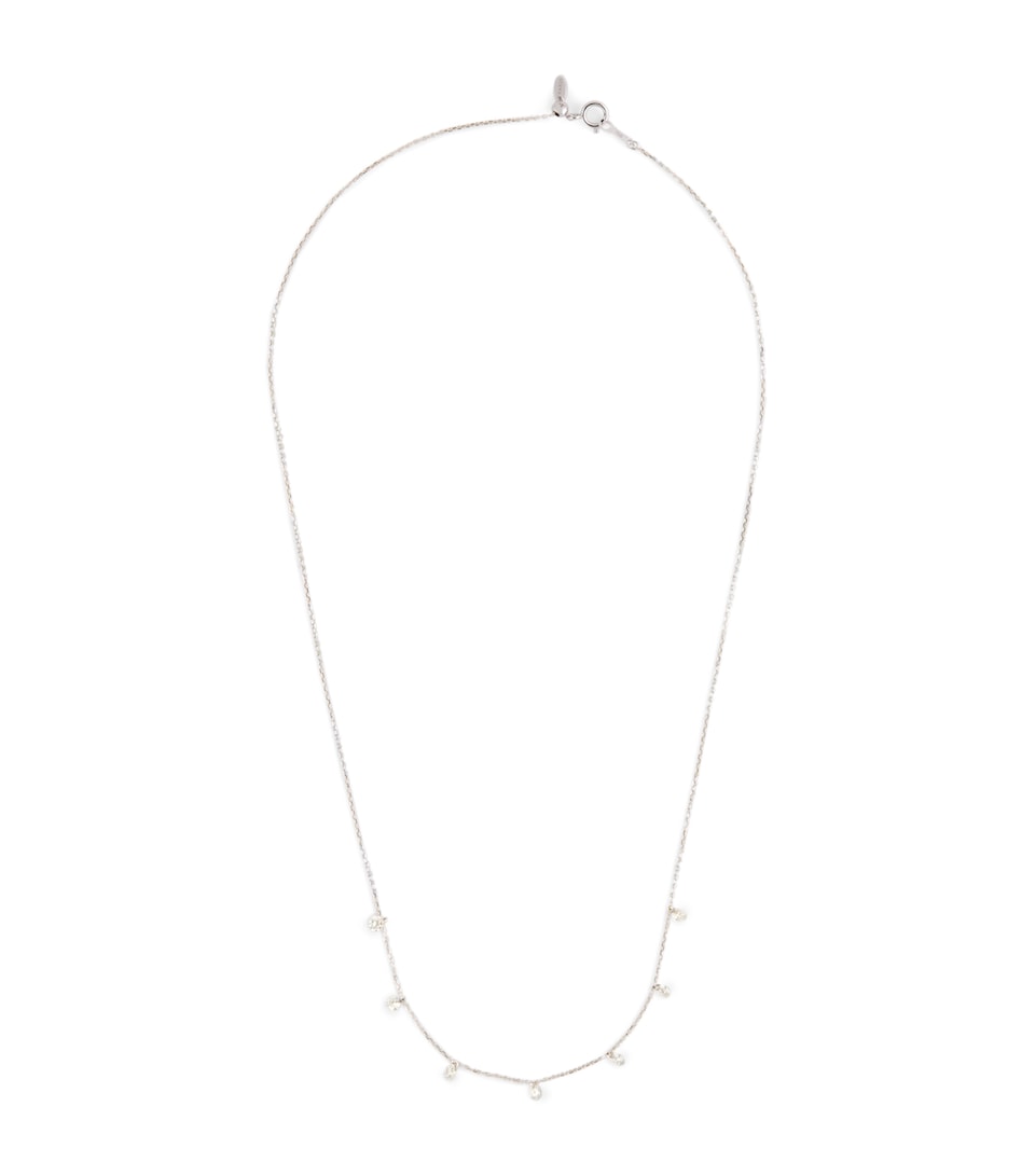White Gold and Diamond 7-Stone Danaé Necklace