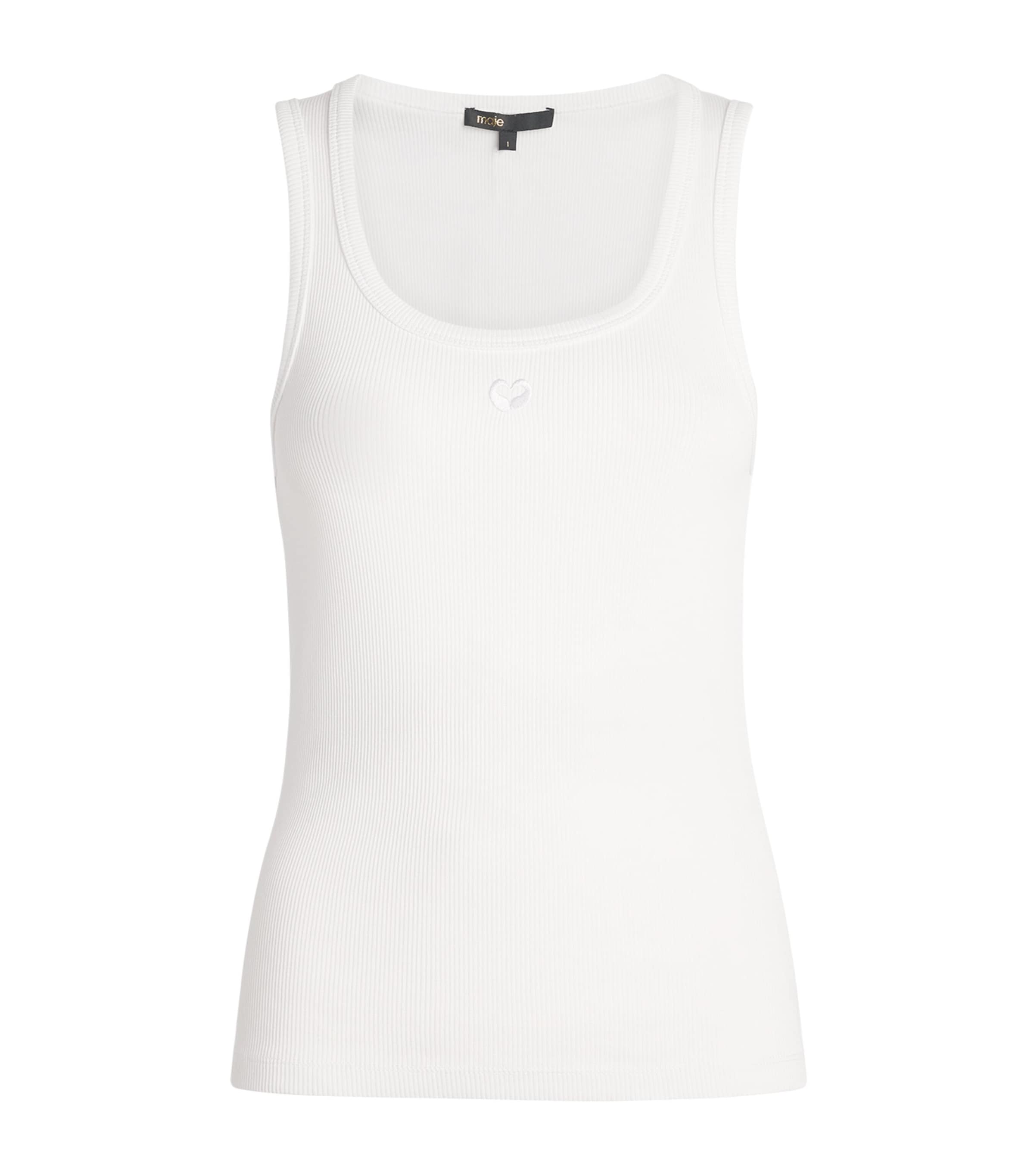 Stretch-Cotton Logo Tank Top