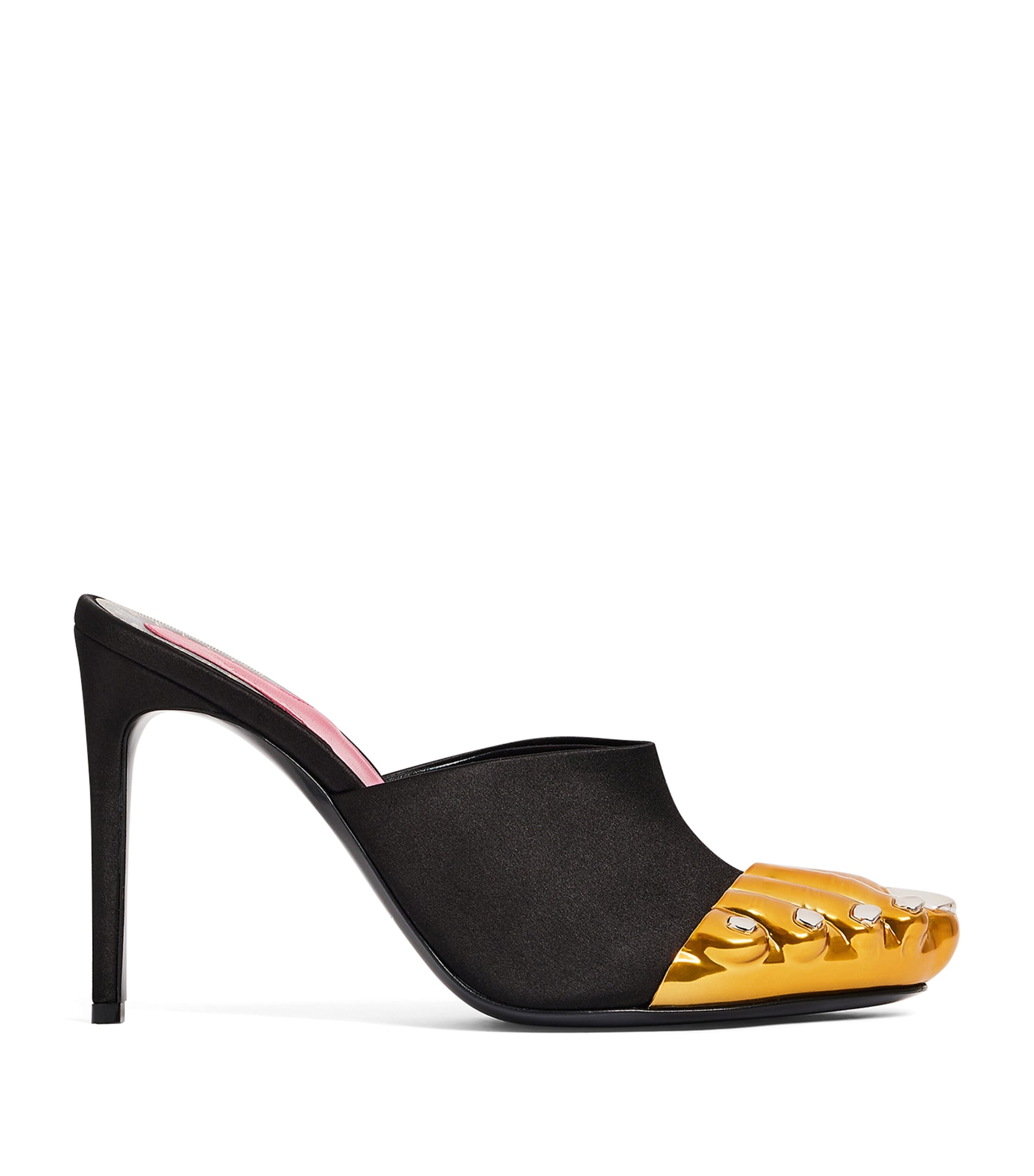 Schiaparelli Trompe-l'Oeil Heeled Mules 105 Black