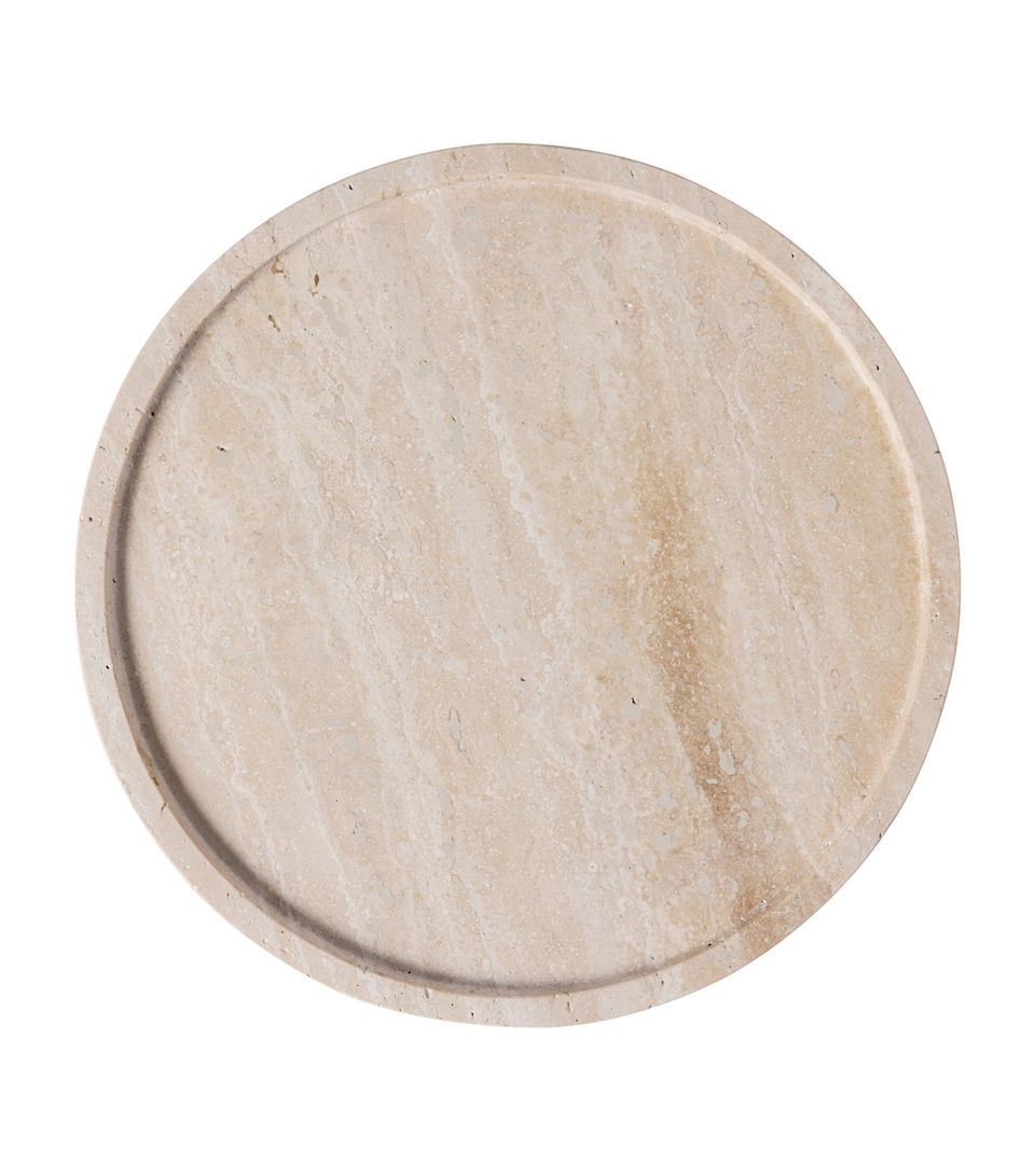 Earthenware Manufacture Travertine Serving Platter (24.5cm)
