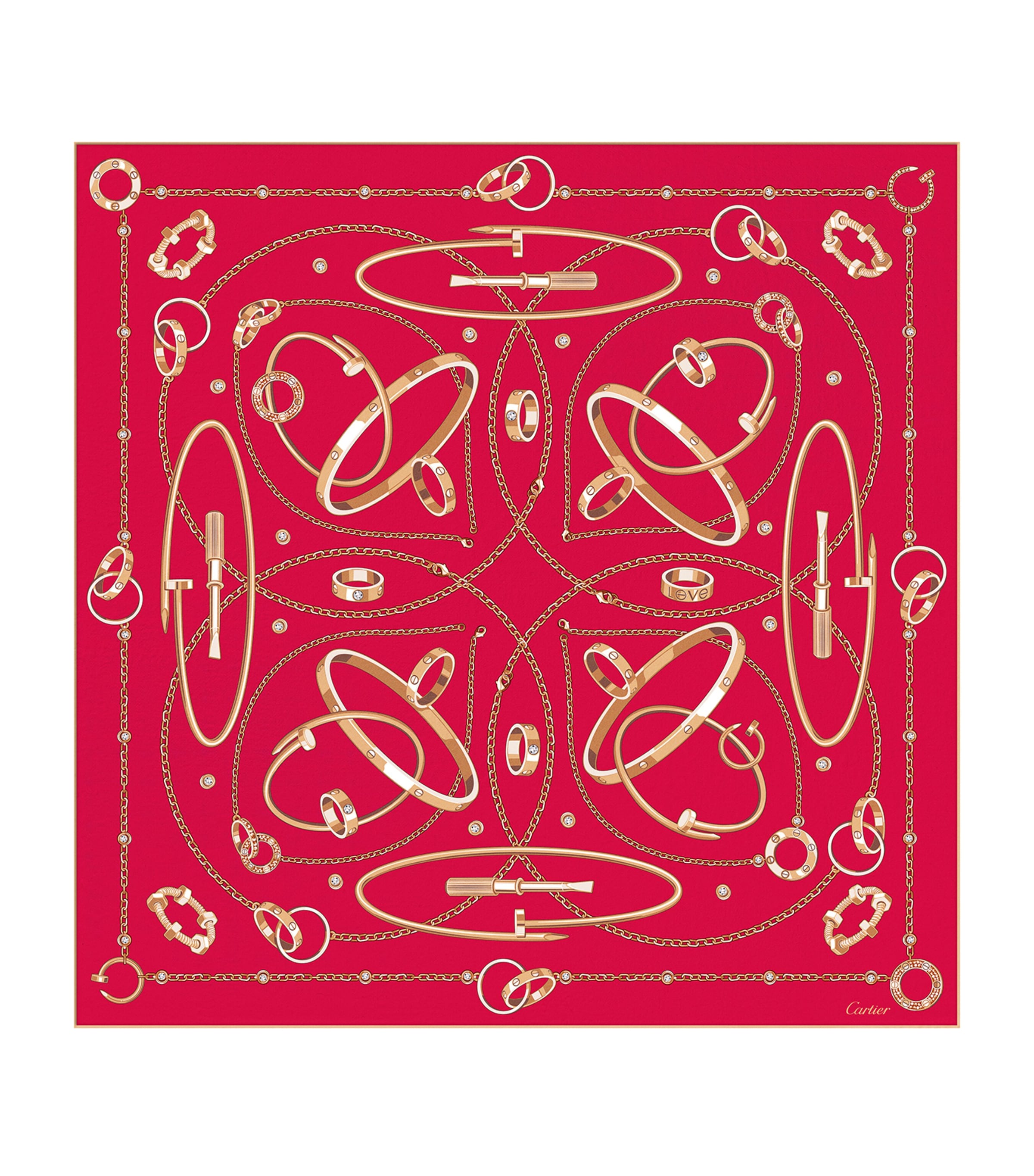 Silk Precious Mundanity Printed Scarf