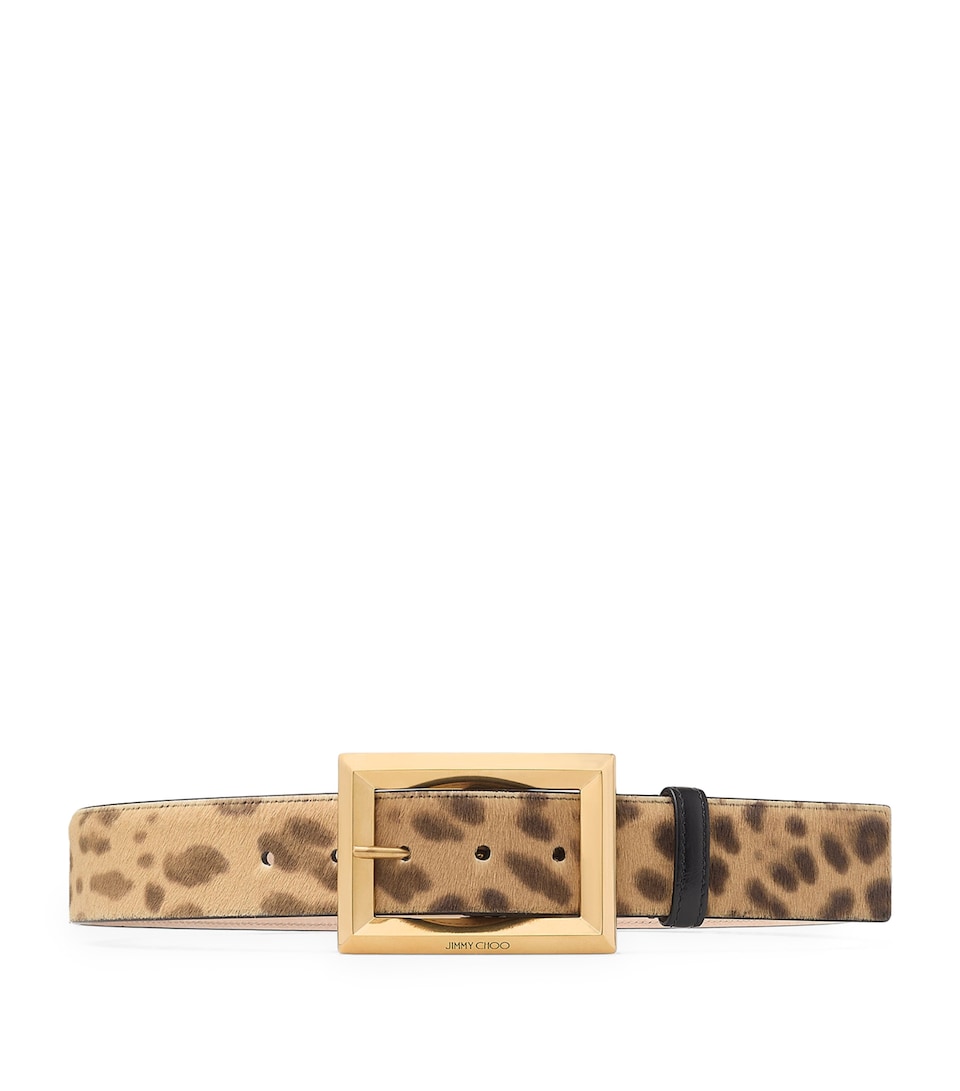 Leather Leopard Print Arlie Belt