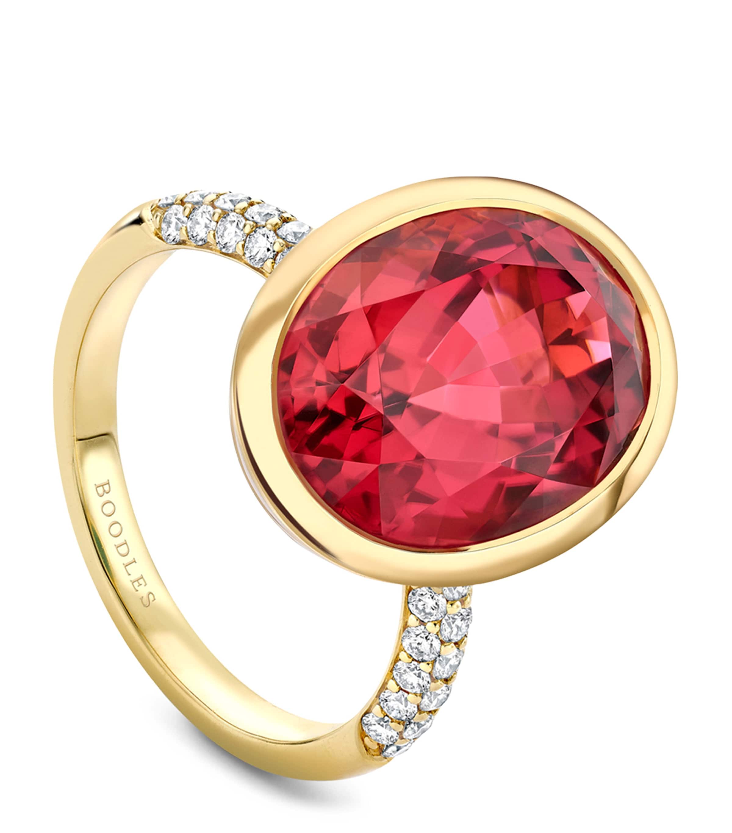 Boodles Yellow Gold, Diamond and Tourmaline Dolce Vita Oval  Ring Yellow Gold