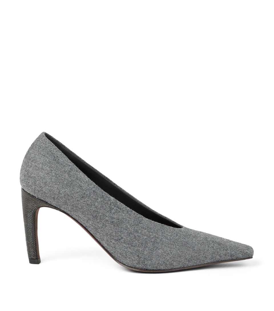 Water-Resistant Virgin Wool Pumps 85