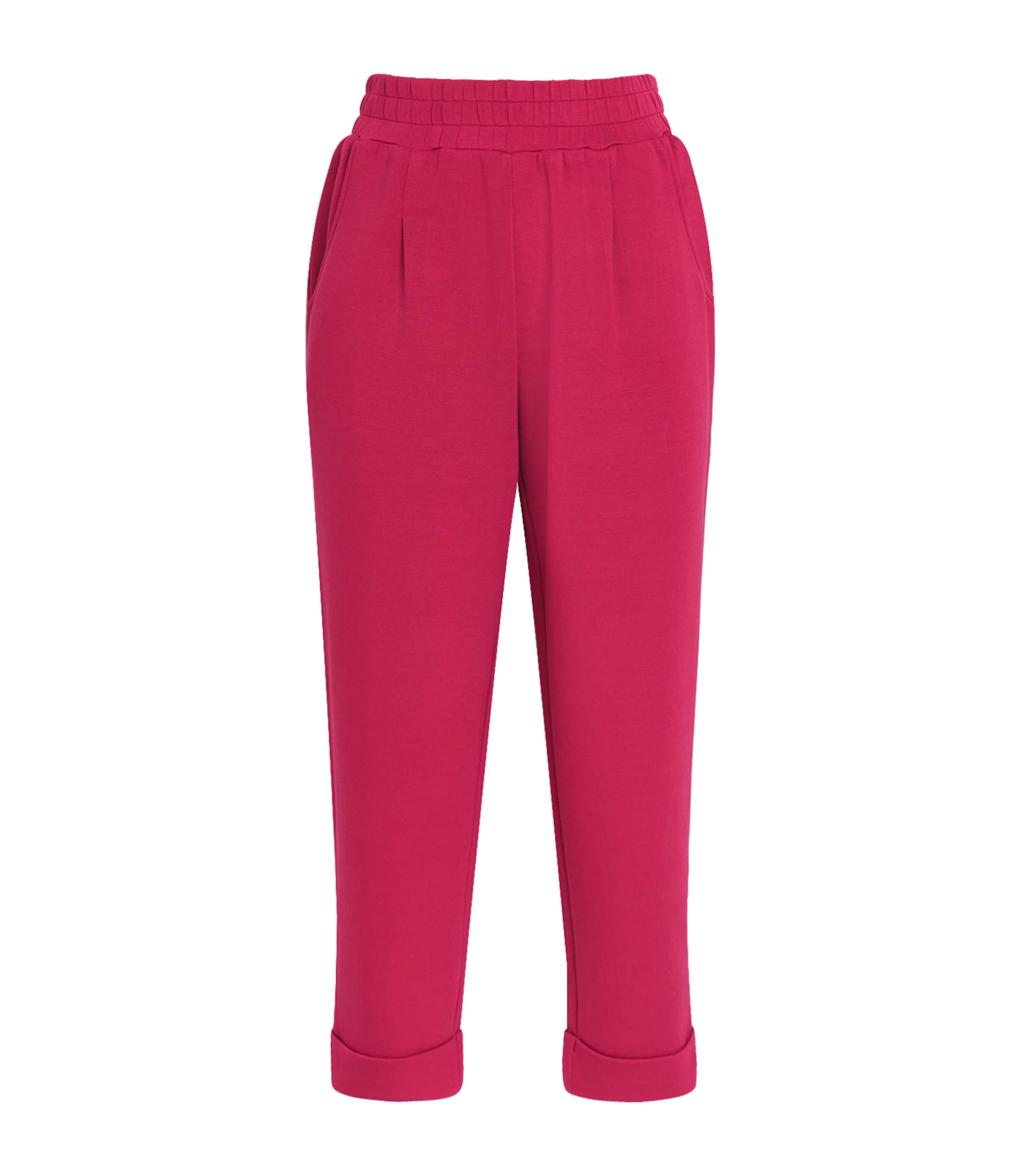 Varley Womens The Rolled Cuff Sweatpants Rich Raspberry