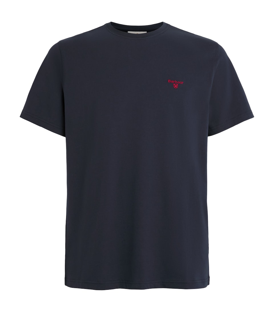 Barbour Mens Cotton Essential Sports T-Shirt Navy
