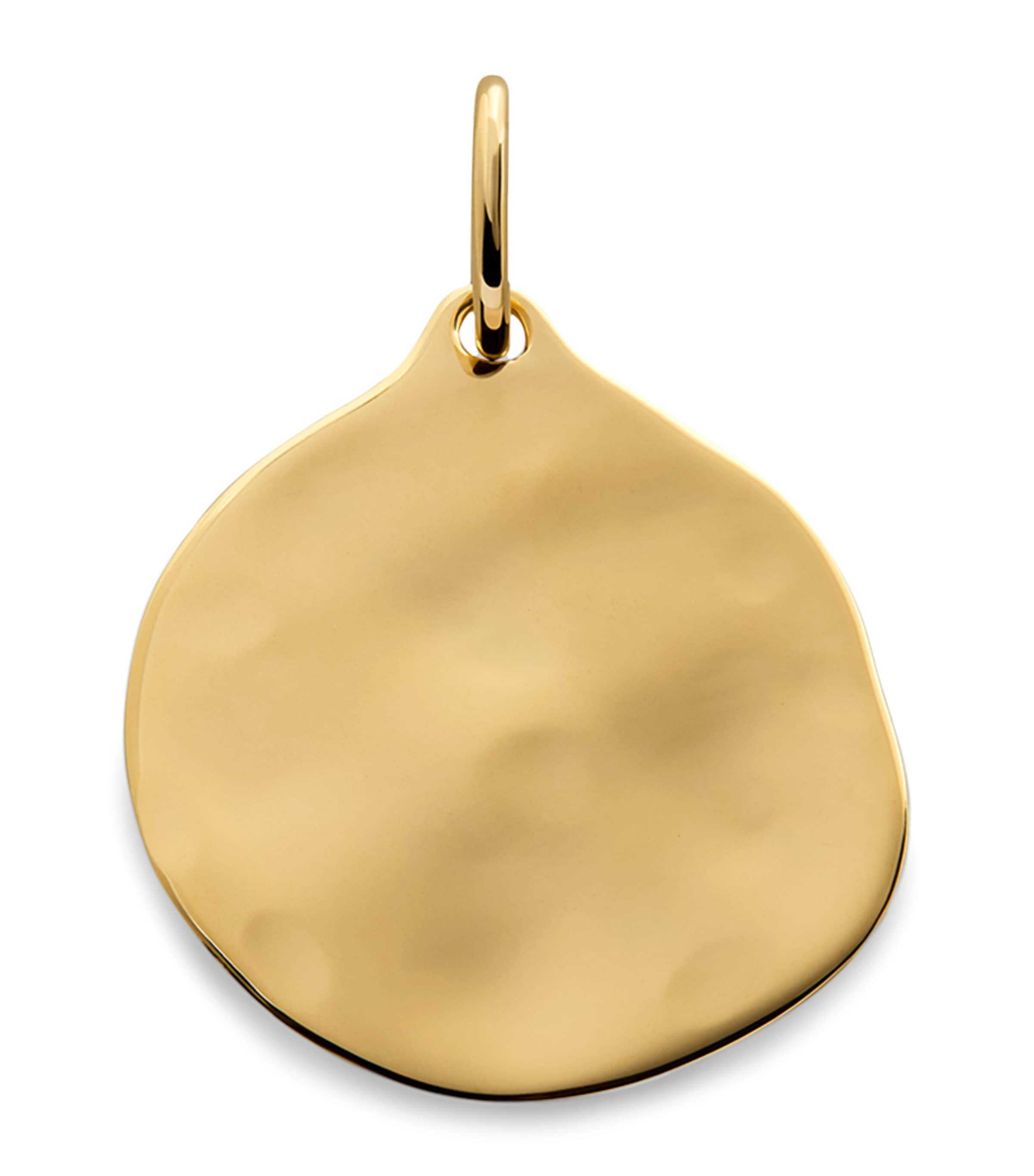 Monica Vinader Gold Vermeil MV Siren Muse Round Pendant Gold Vermeil