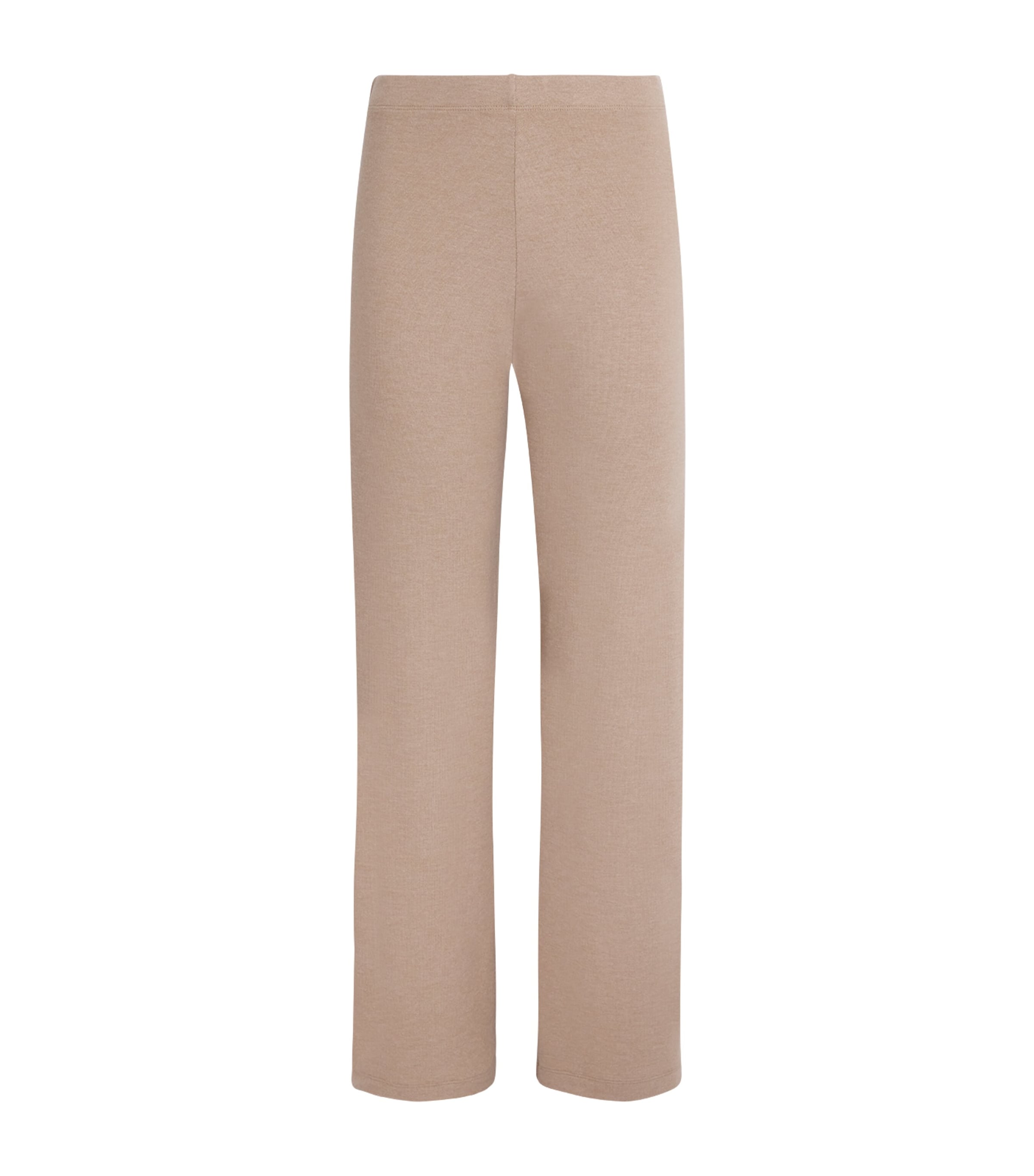 LESET Womens Lauren Wide-Leg Lounge Trousers Sable