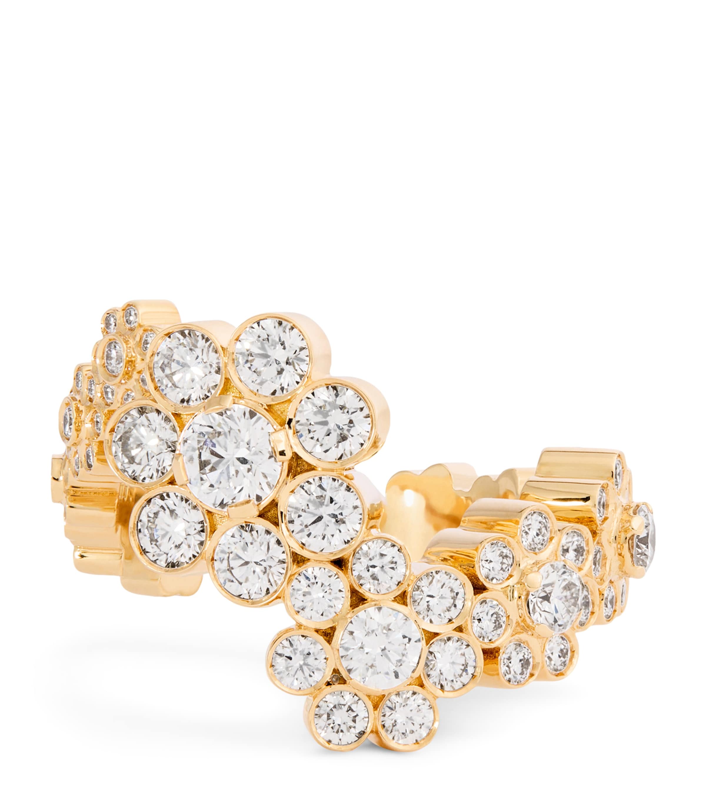 Yellow Gold and Diamond Ocean de Fleurs Ring