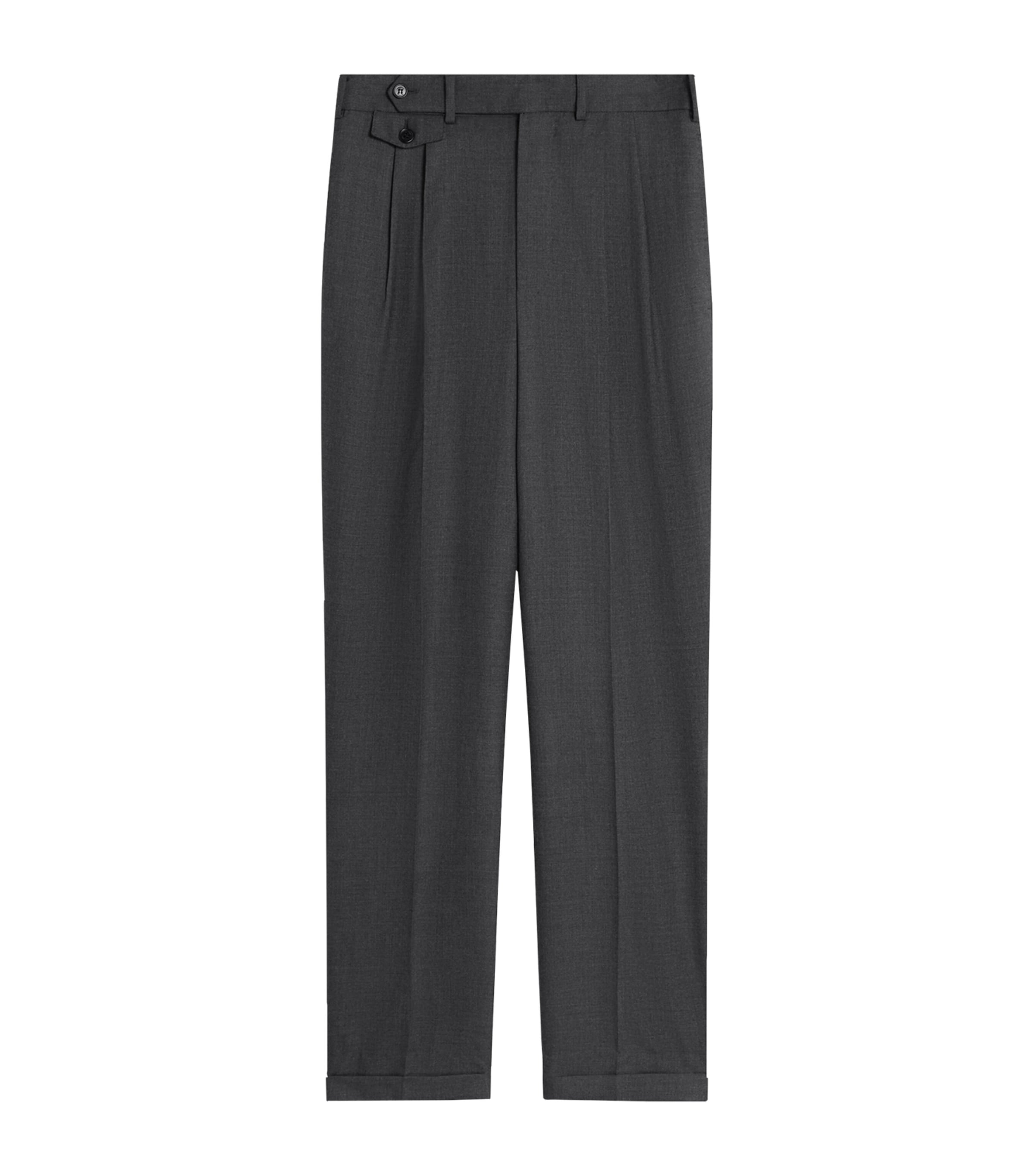Cashmere Double Pleated Trousers