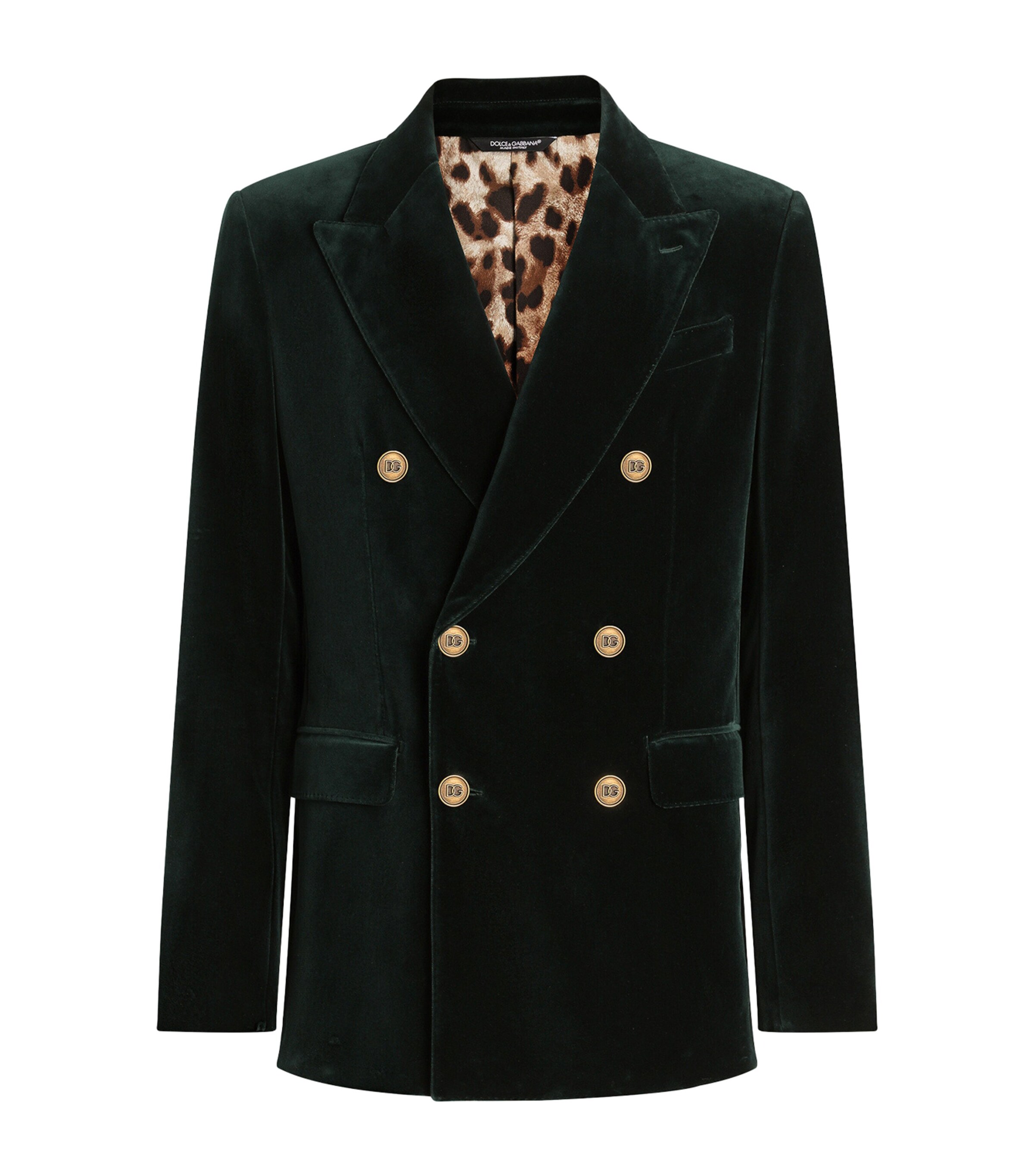 Velvet Double-Breasted Blazer