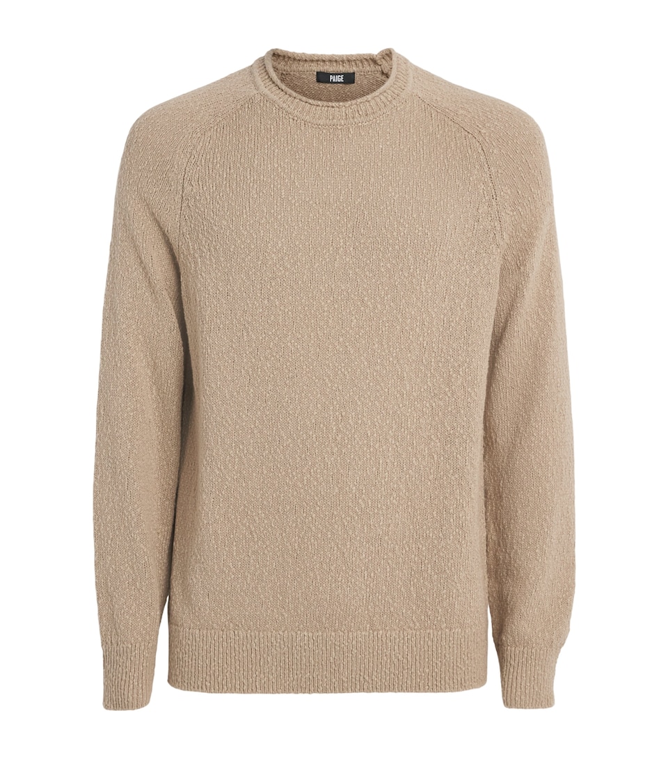 PAIGE Mens Cotton Bouclé Banuelo Sweater Farro