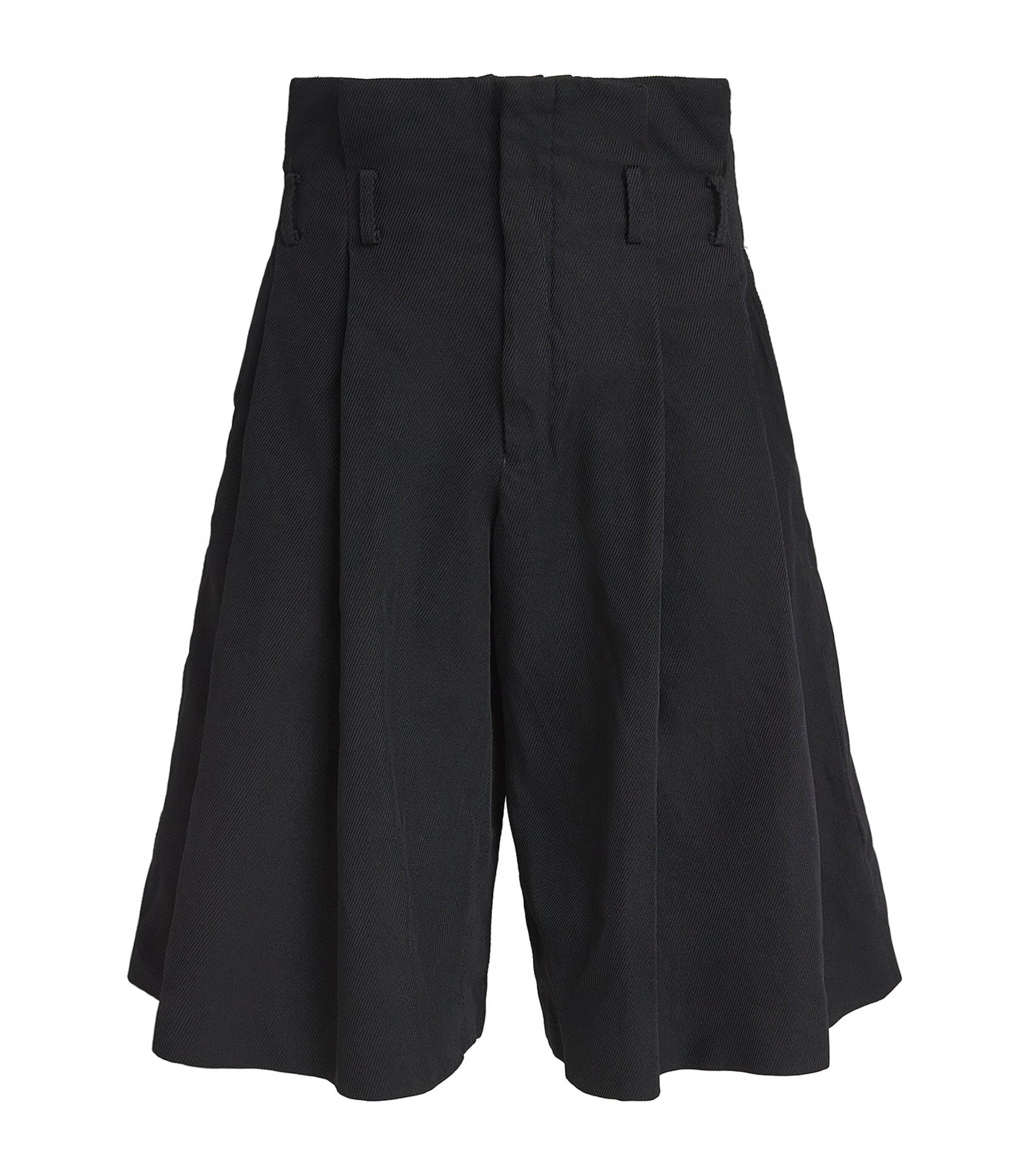 Comme Des Garçons Mens x Air Jordan 11 Wide-Leg Shorts Black