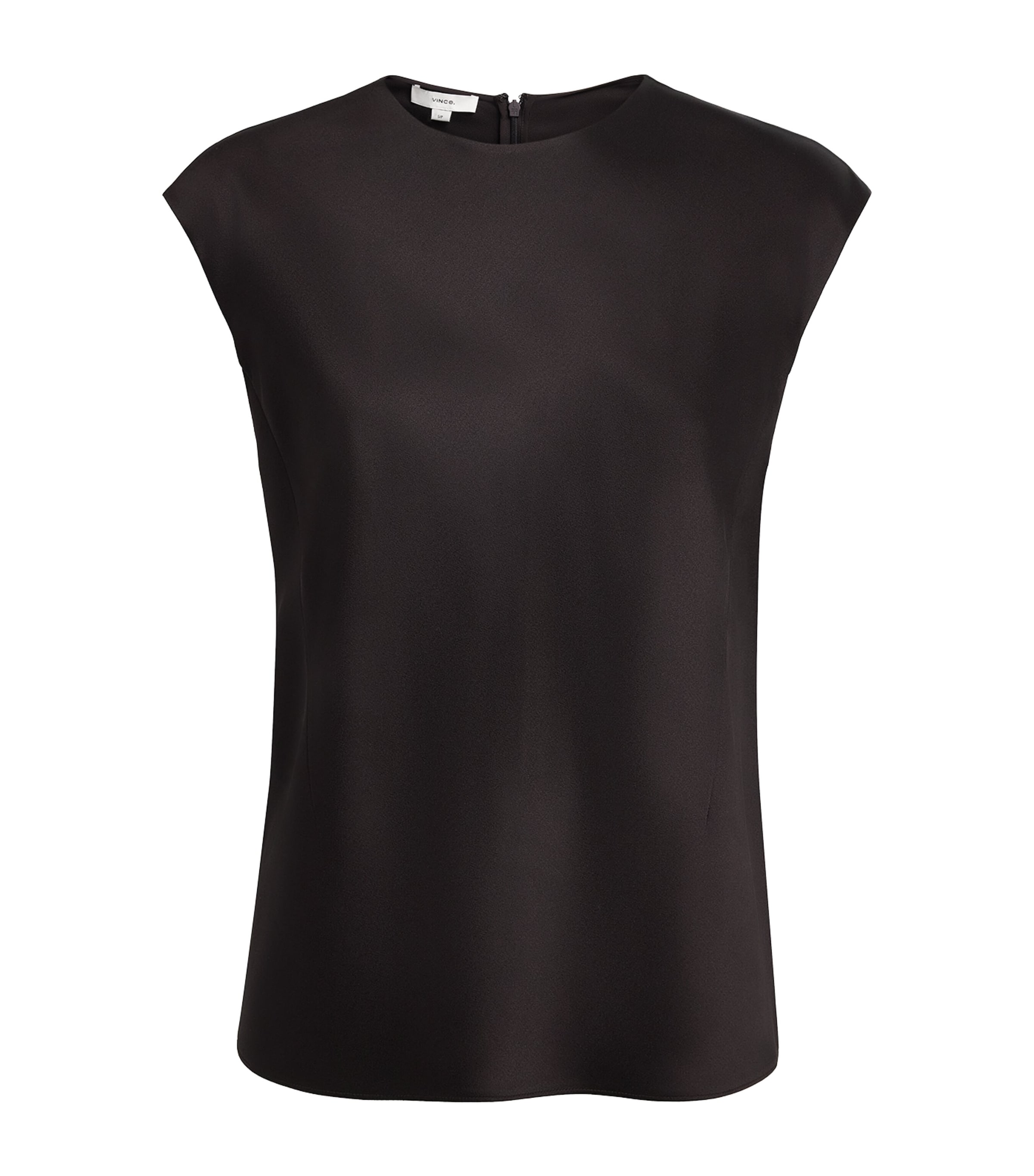 Vince Womens Satin Sleeveless Blouse Cinderwood