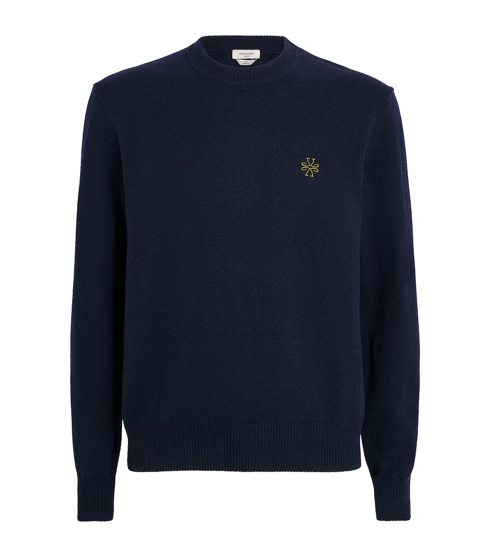 Wool-Cashmere Monogram Sweater