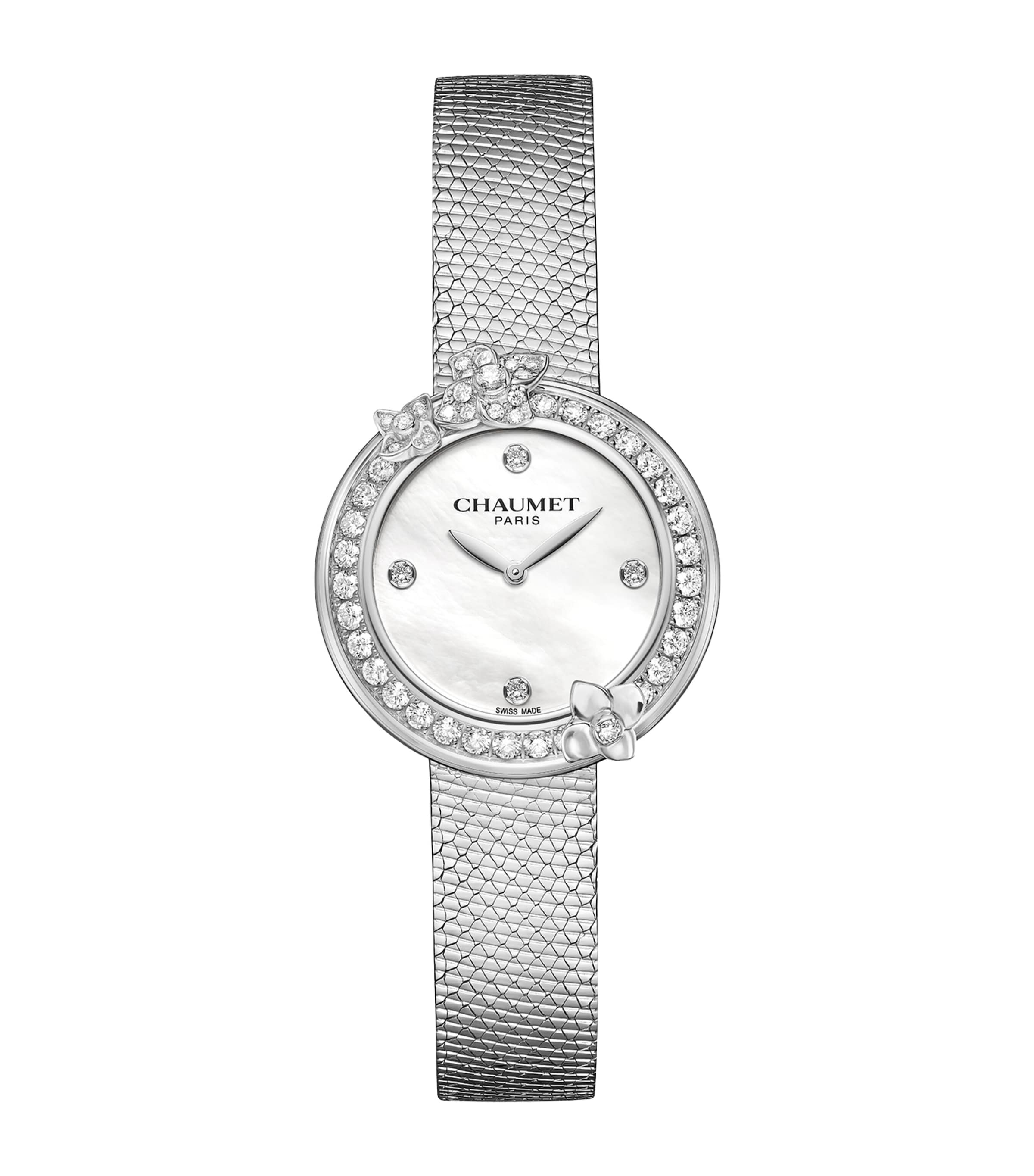 Stainless Steel and Diamond Hortensia Watch 28mm