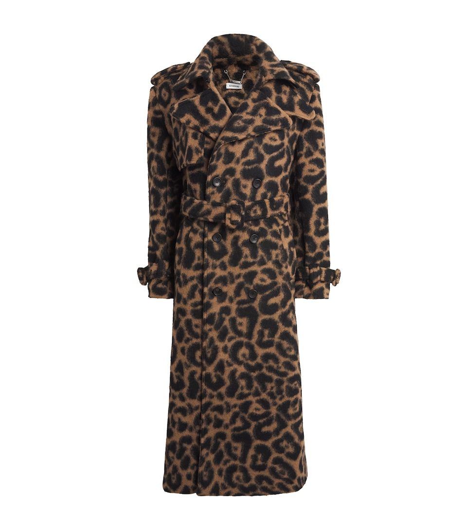 Leopard Print Rumi Trench Coat