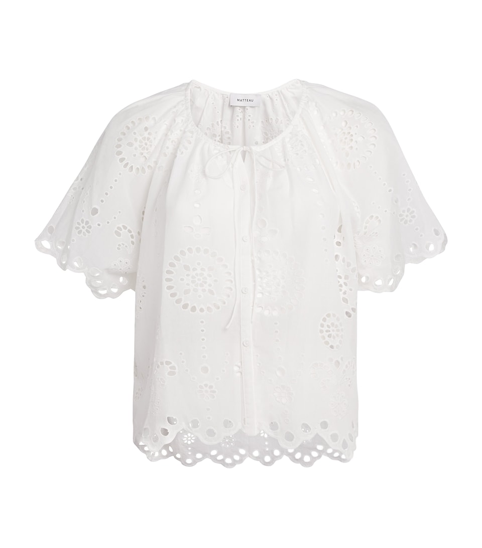 Cotton Broderie Anglaise Blouse