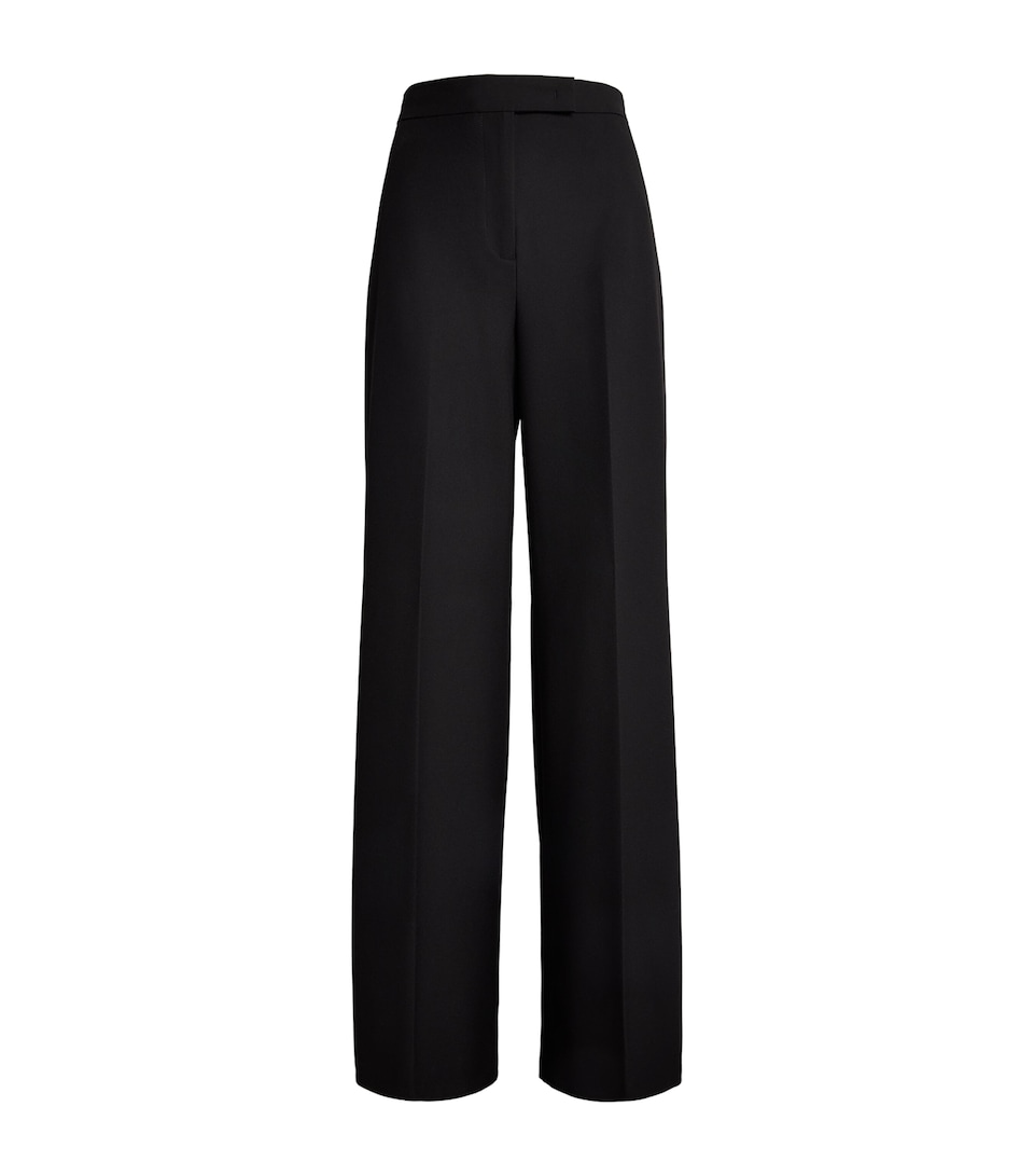 MAX&Co. Womens Wide-Leg Trousers Black