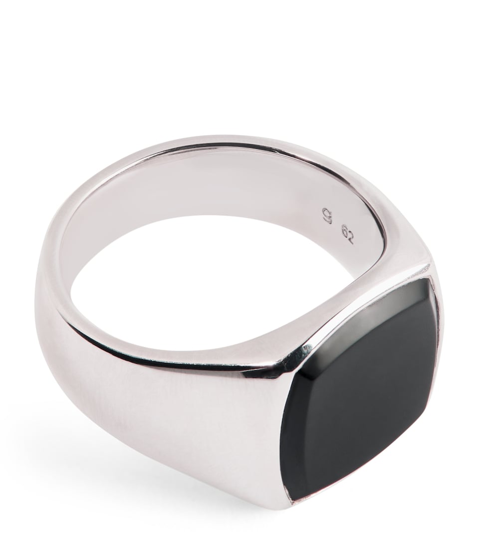 Polished Onyx Kay Signet Ring