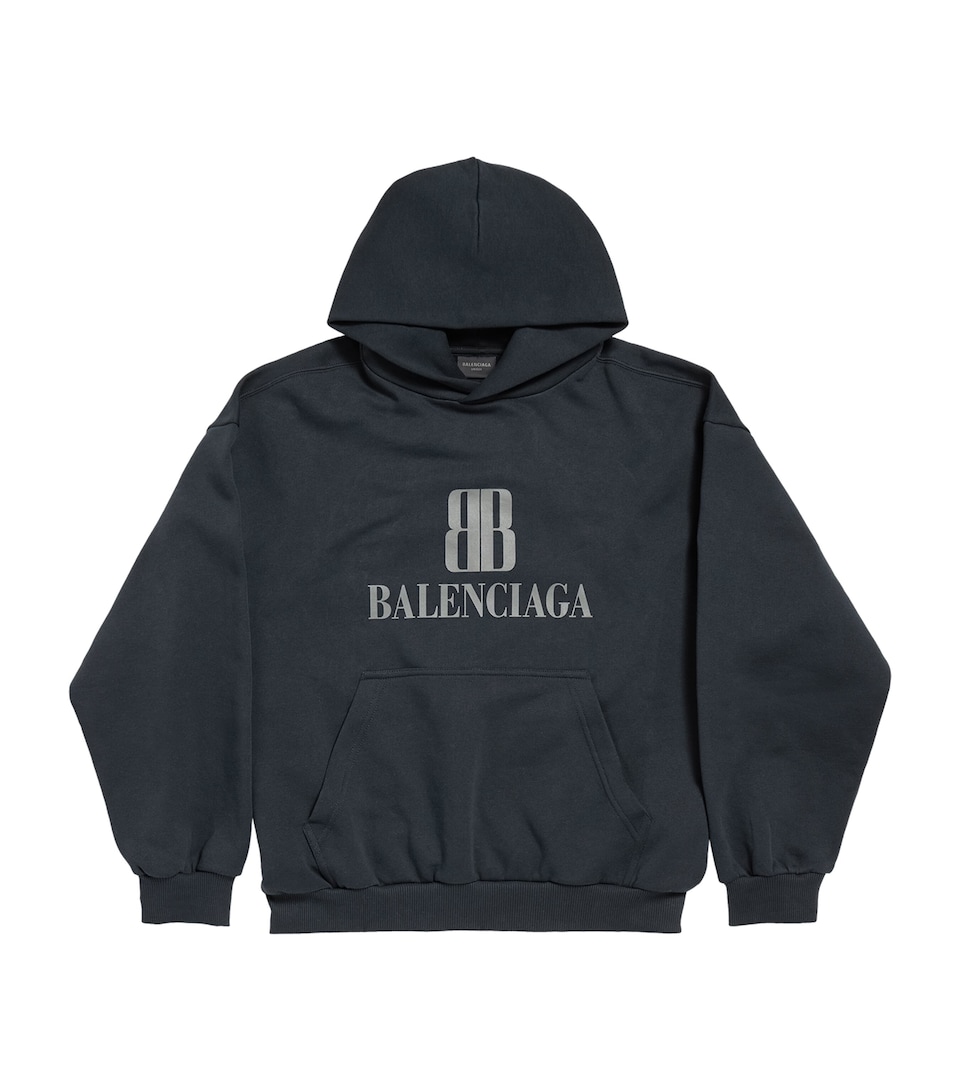 Oversized Cotton Logo Hoodie