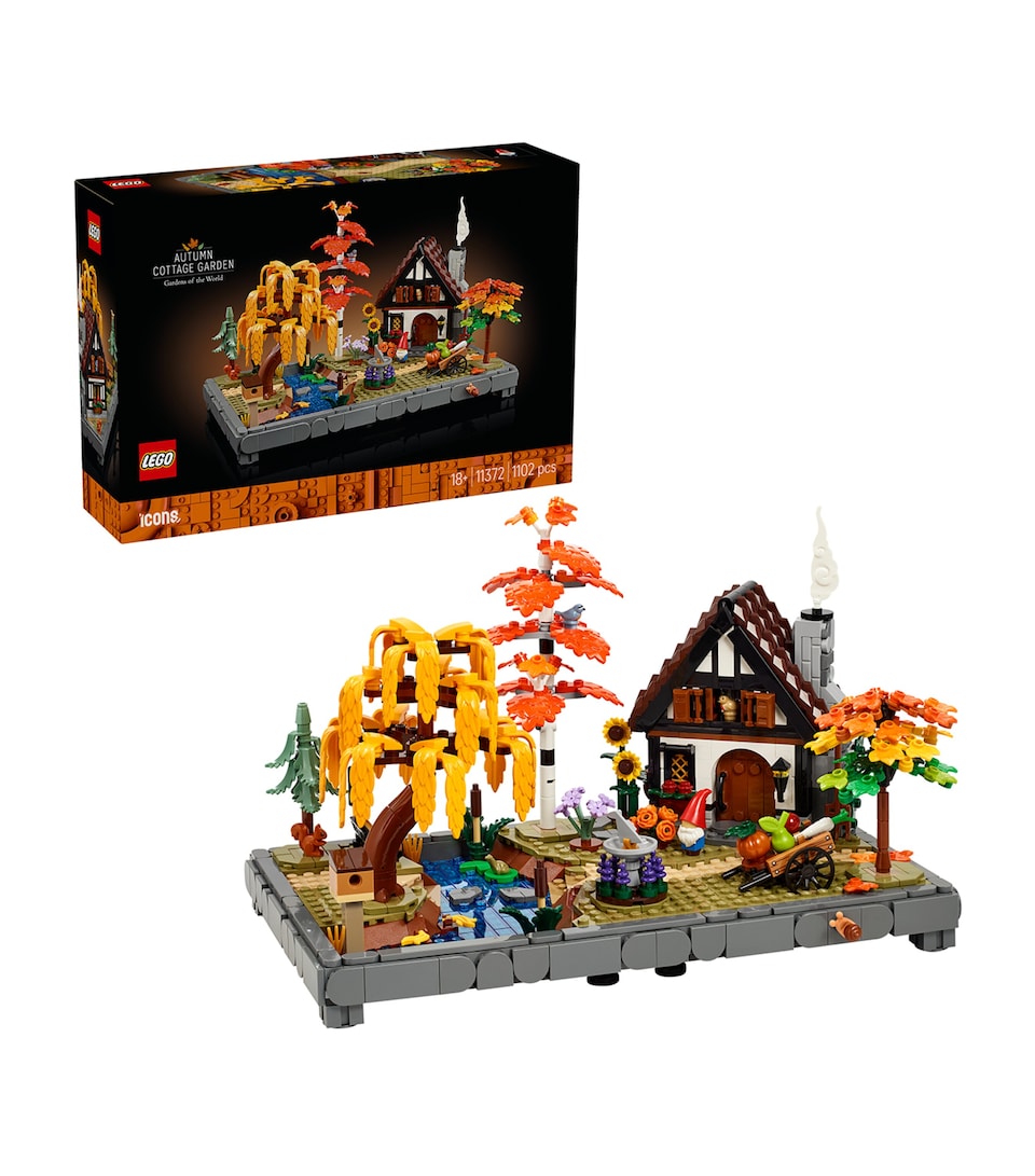 LEGO Icons Autumn Cottage Garden Model Kit 11372