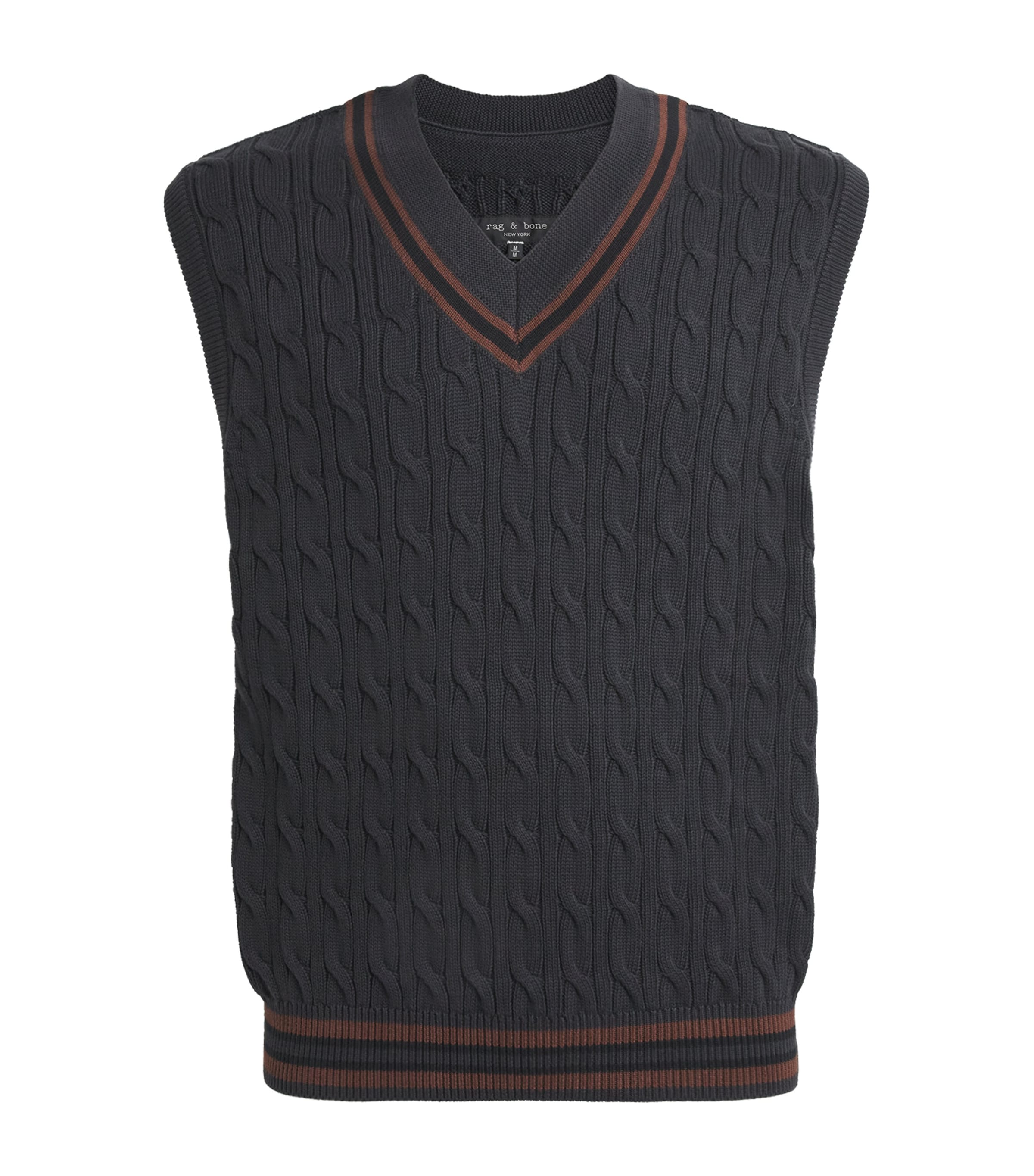 Cotton Cable-Knit Sweater Vest