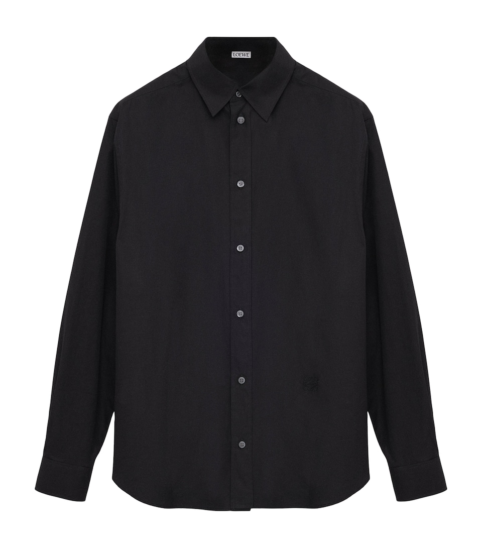 Cotton-Blend Poplin Shirt
