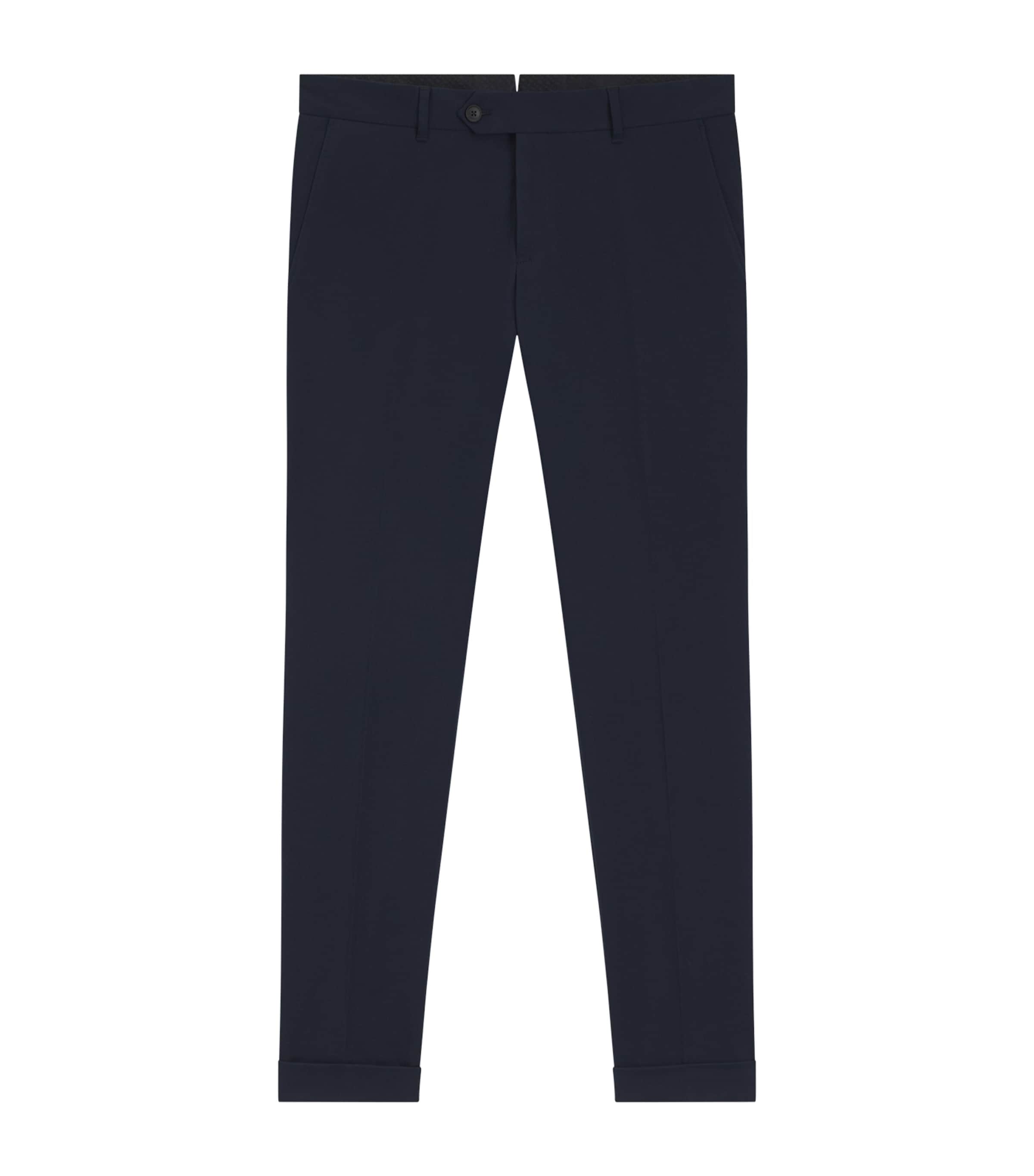 Stretch-Cotton Slim Fit Trousers