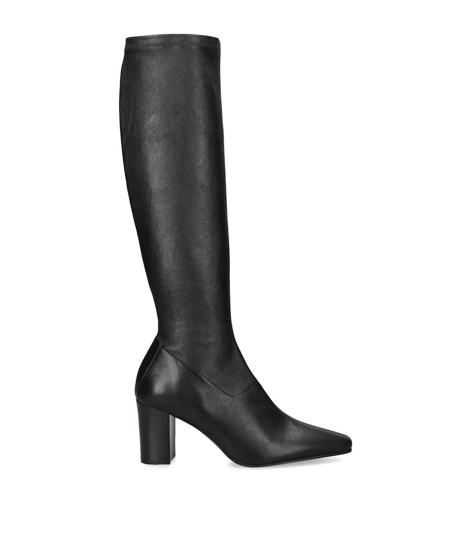 Jude Leather Memo Knee-High Boots 95 Black
