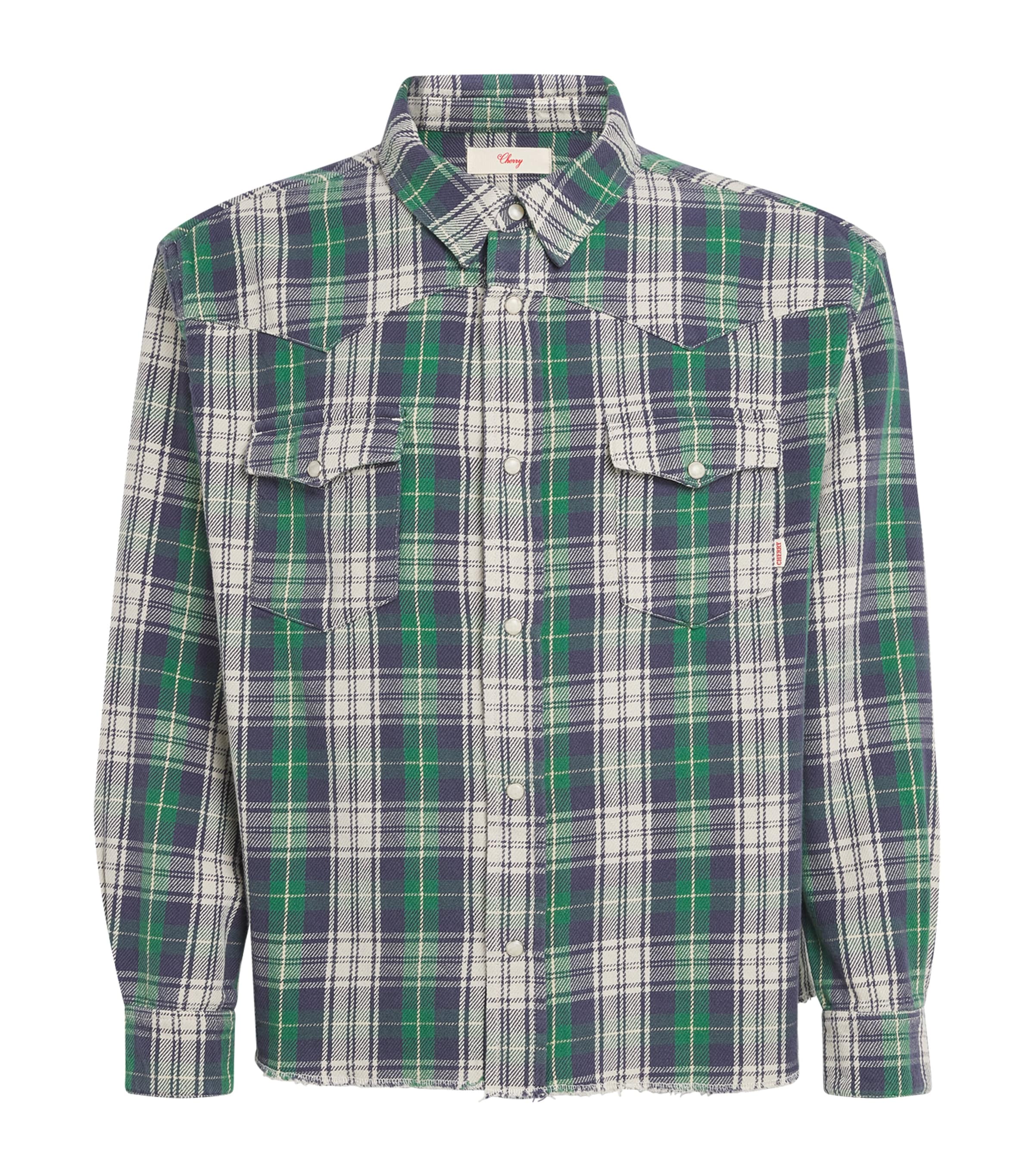 Cotton Plaid Western Shirt