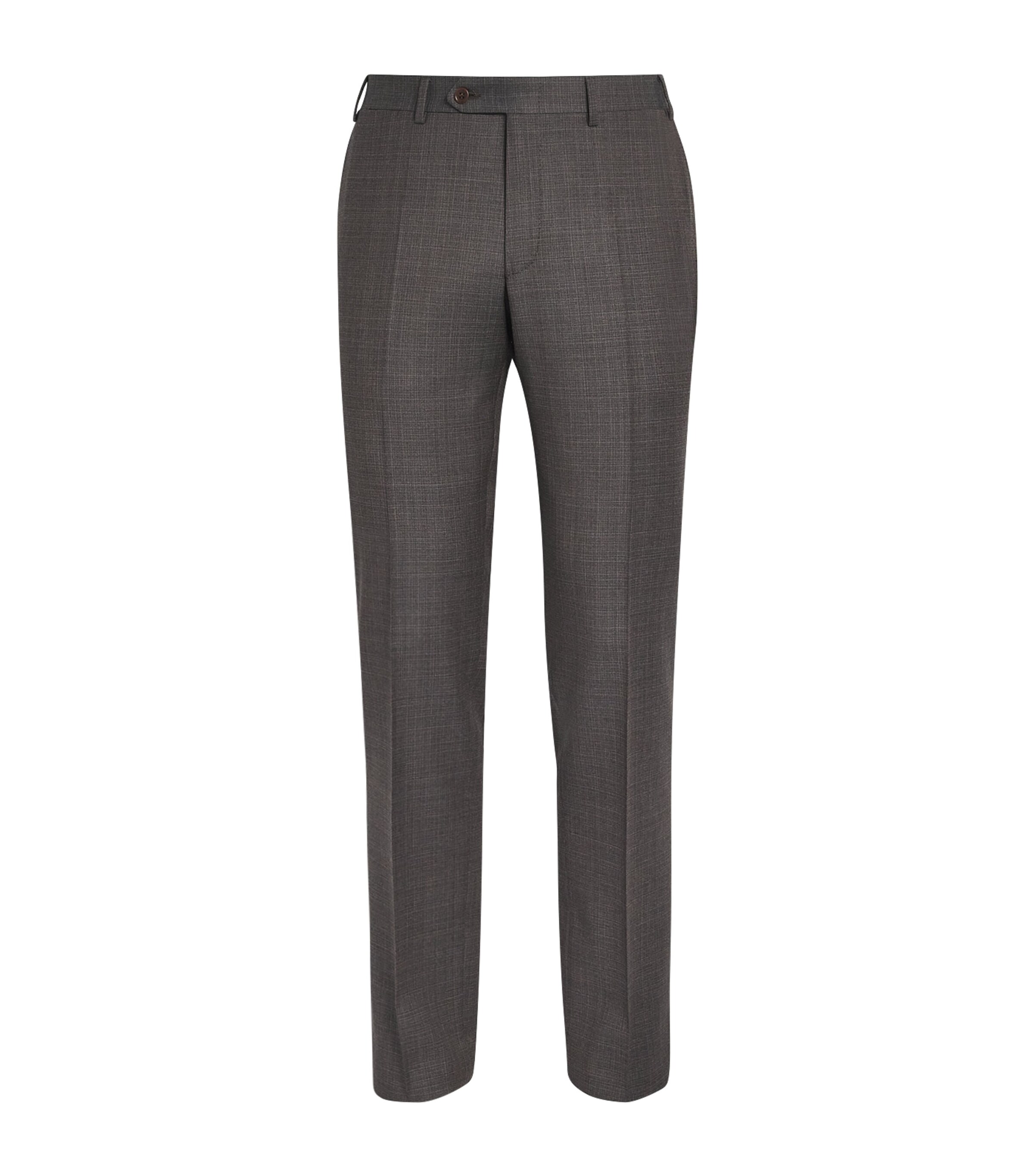 Wool Straight Trousers