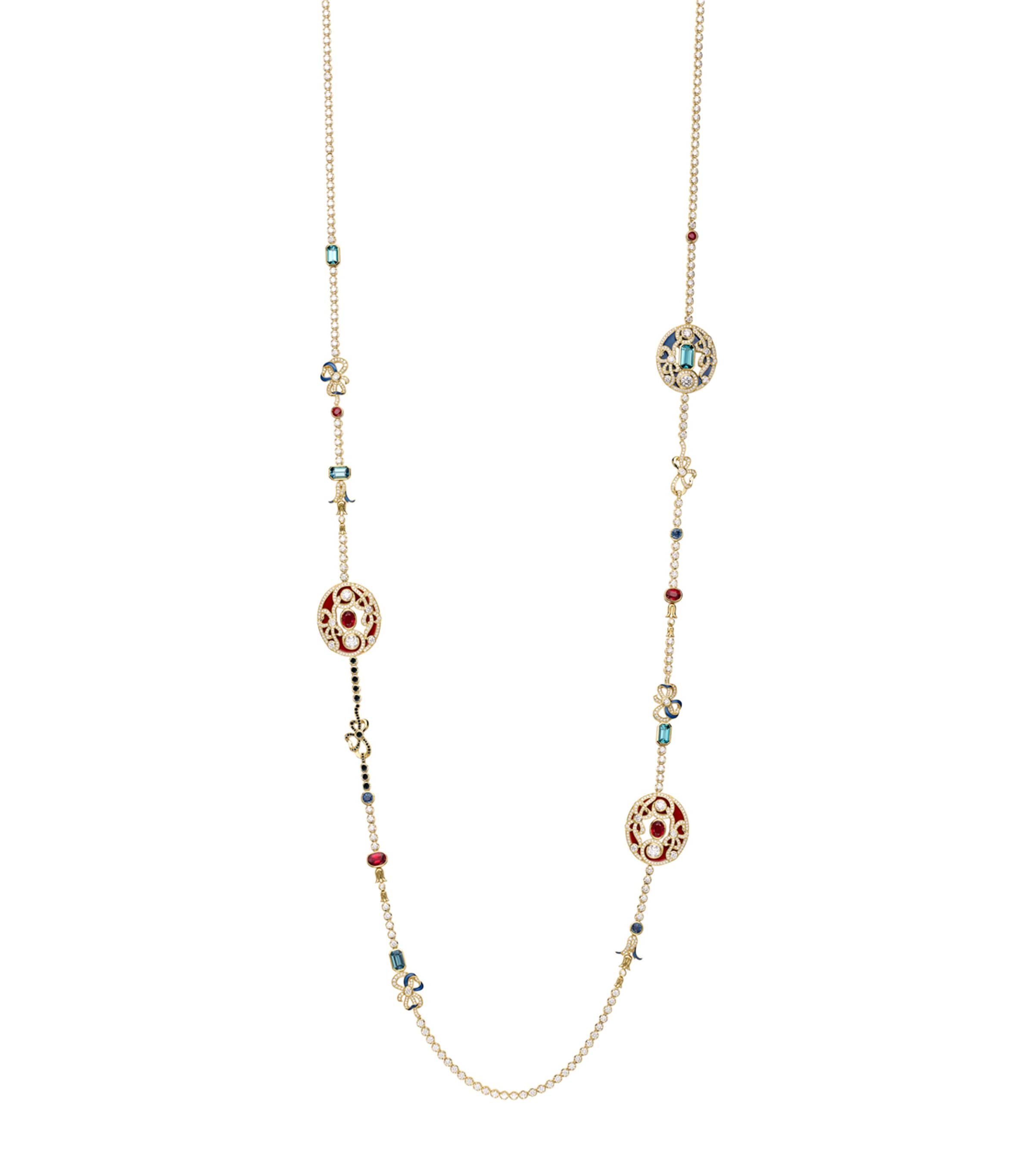 Boodles The Palace Collection Presence Chamber Long Necklace Silver