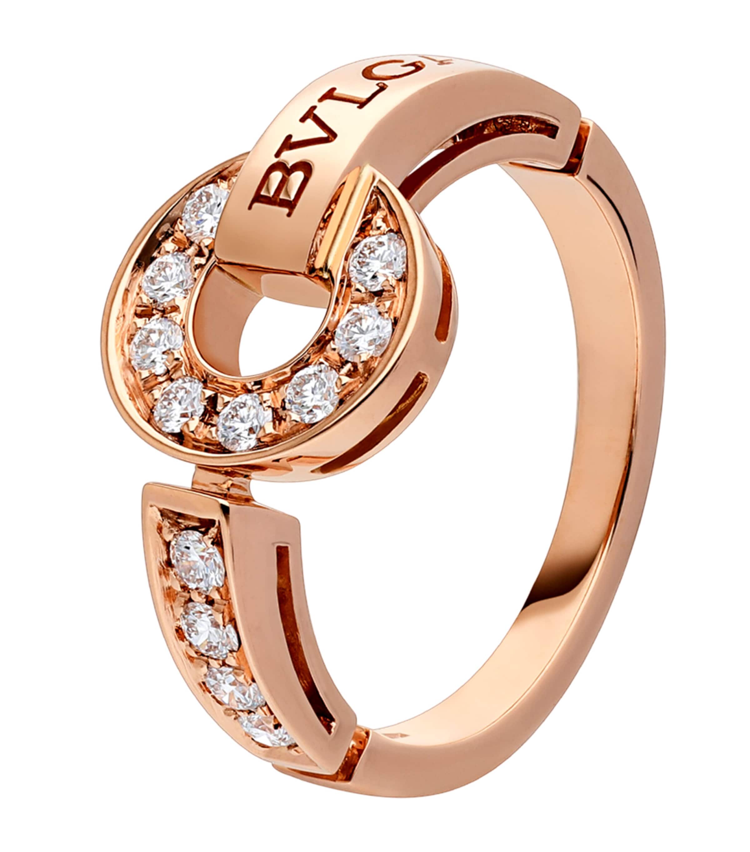 Rose Gold and Diamond BVLGARI BVLGARI Ring