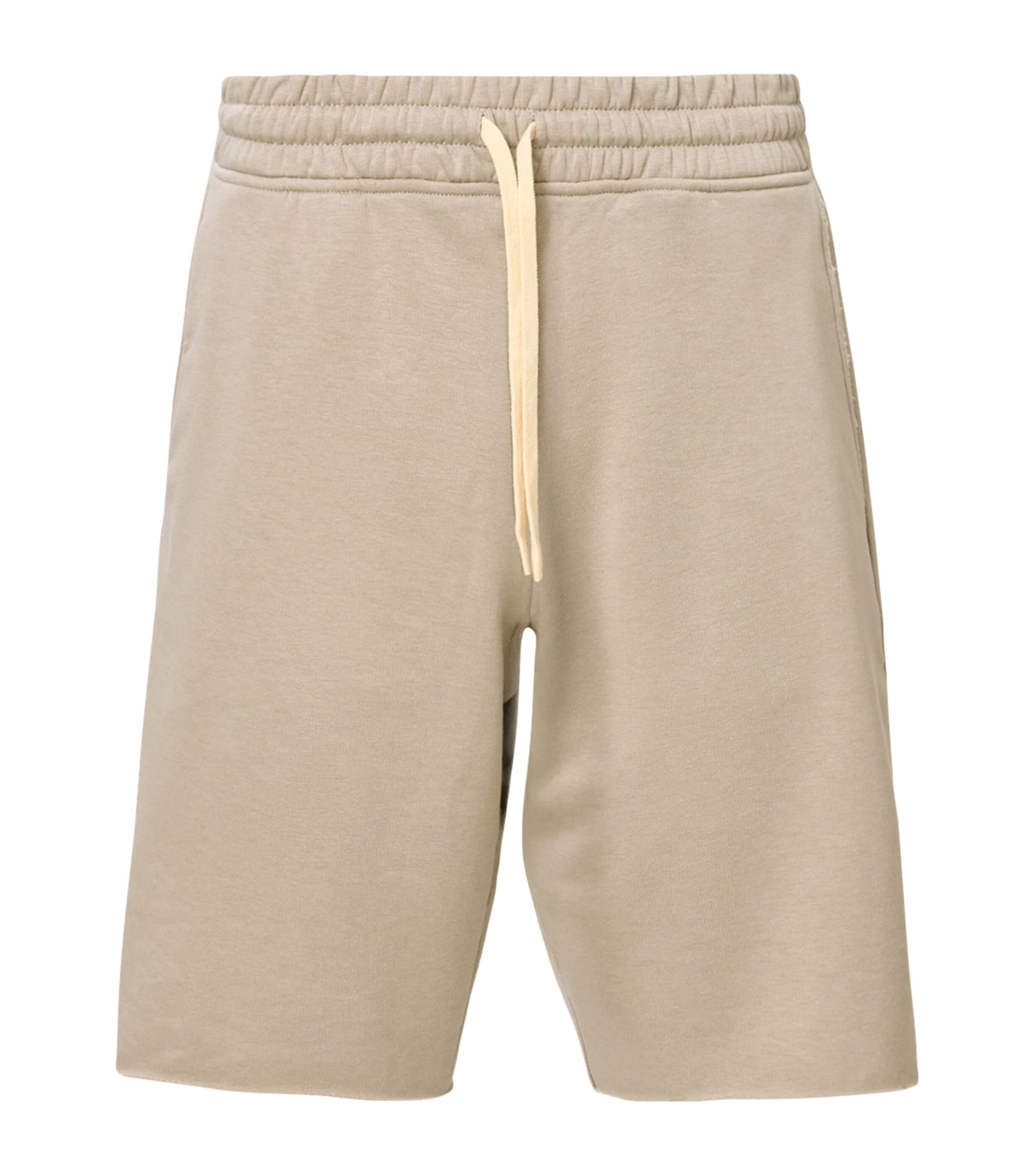 AllSaints Mens Cotton-Blend Helix Sweatshorts Mire Brown