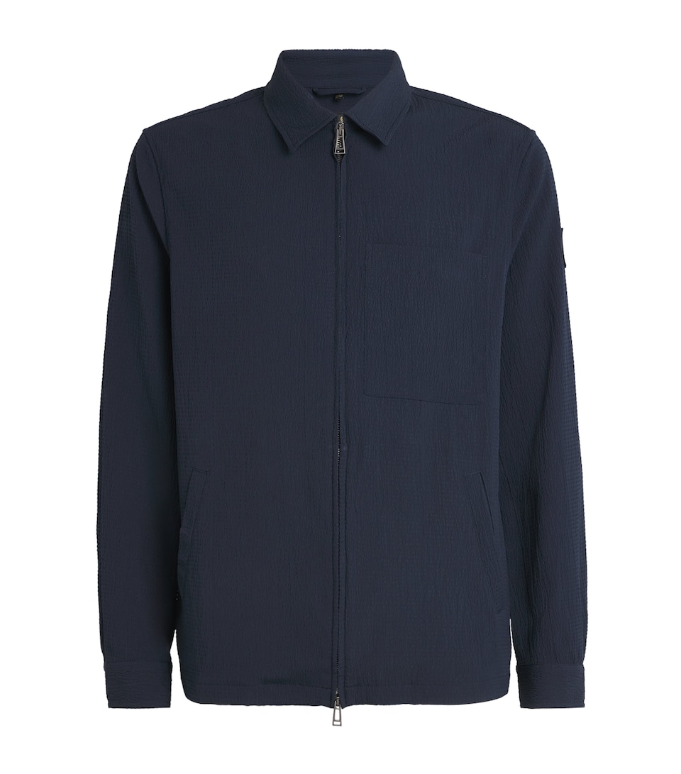 Zip-Up Channel Overshirt